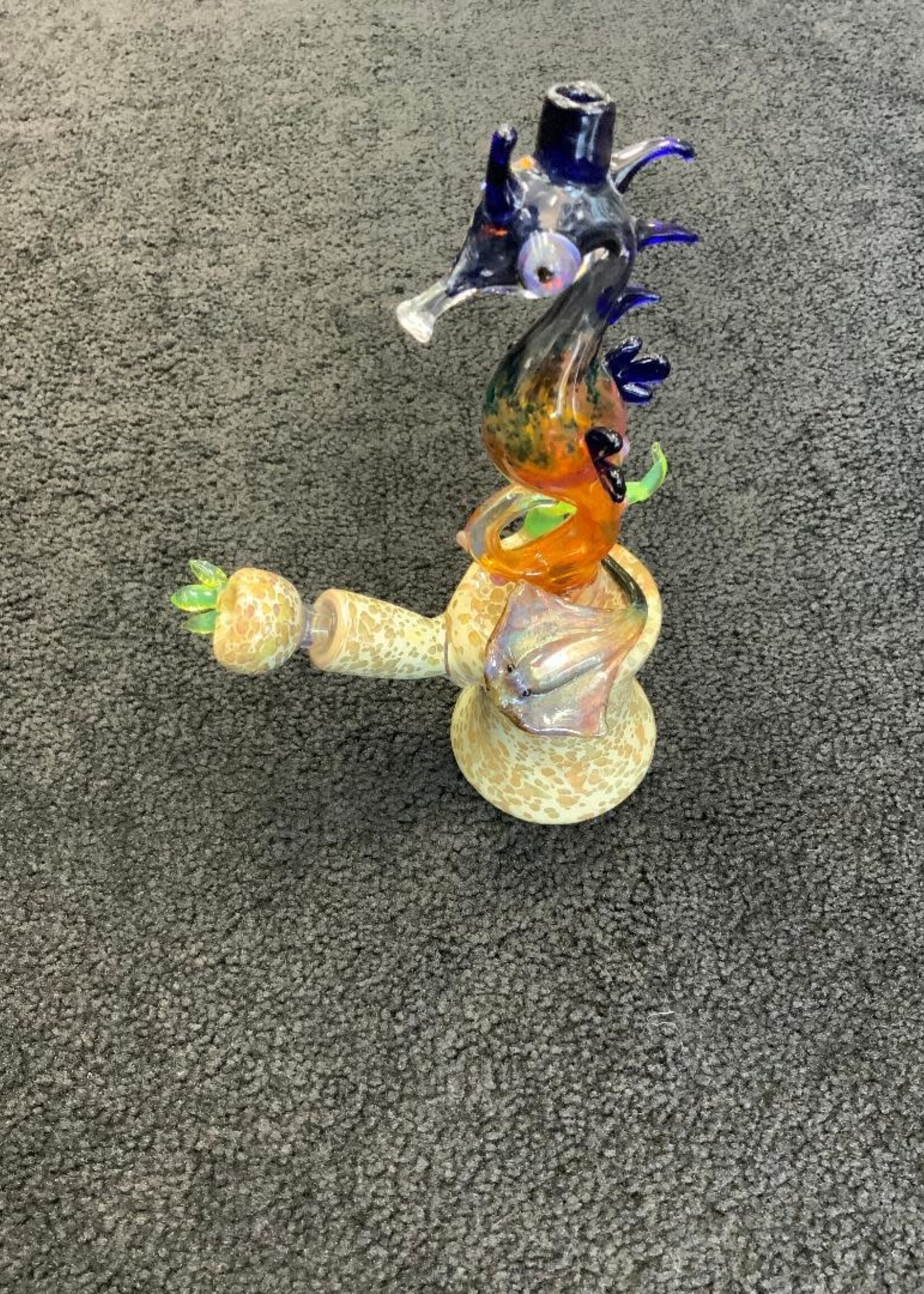Arehart Glass Arehart Glass Seahorse and Stingray Waterpipe