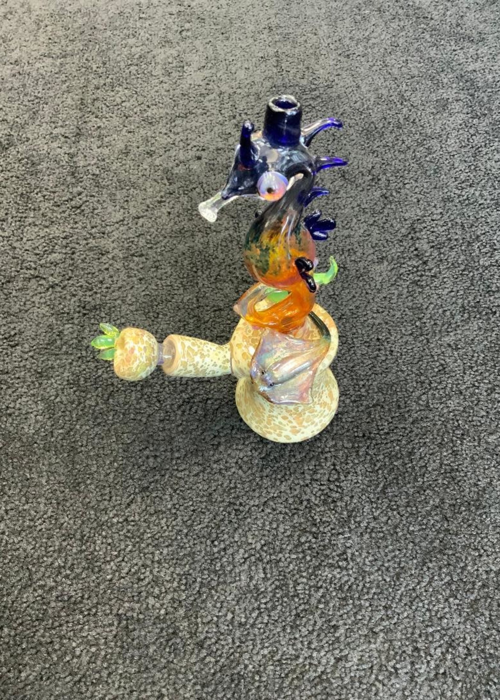 Arehart Glass Arehart Glass Seahorse and Stingray Waterpipe