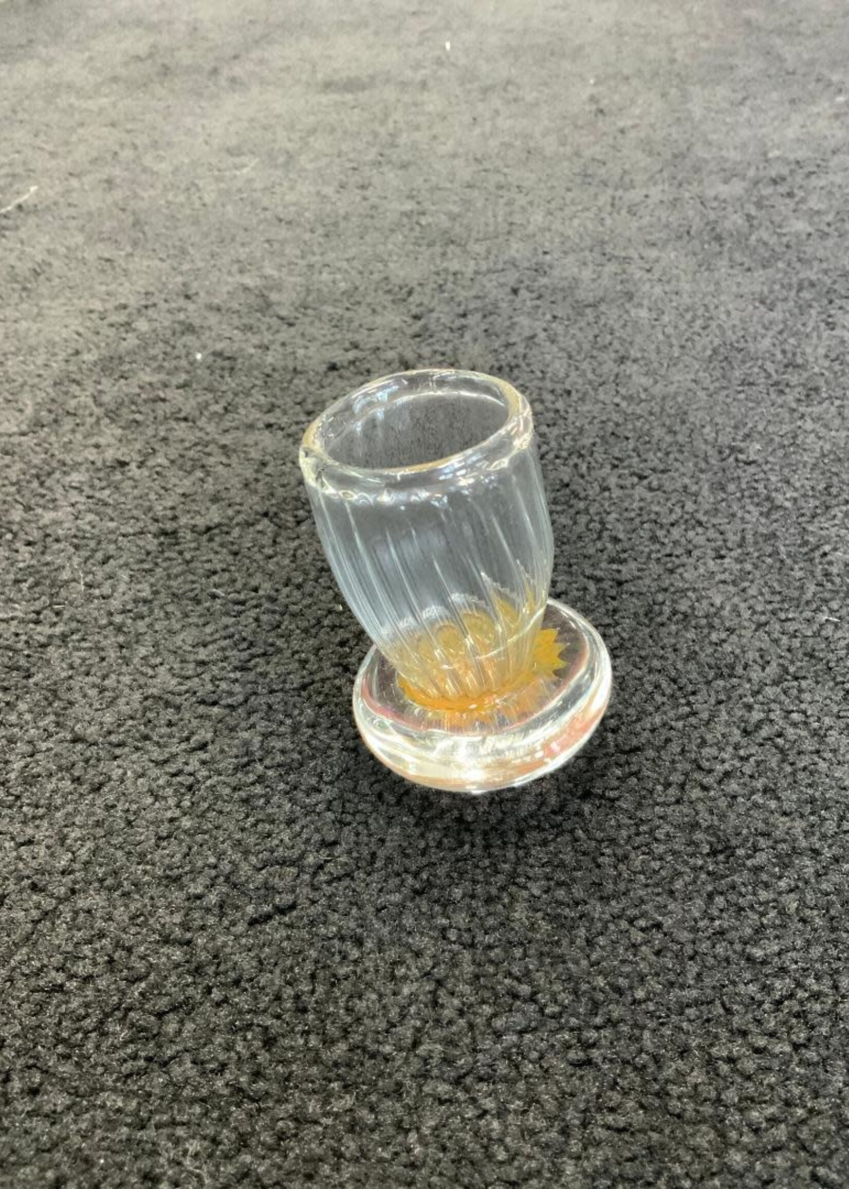 Kevin Beecher Kevin Beecher Yellow Fumed Bottom Shot Glass