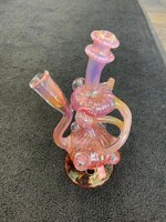 Kevin Beecher Kevin Beecher Silver Gold Fumed Recycler Waterpipe