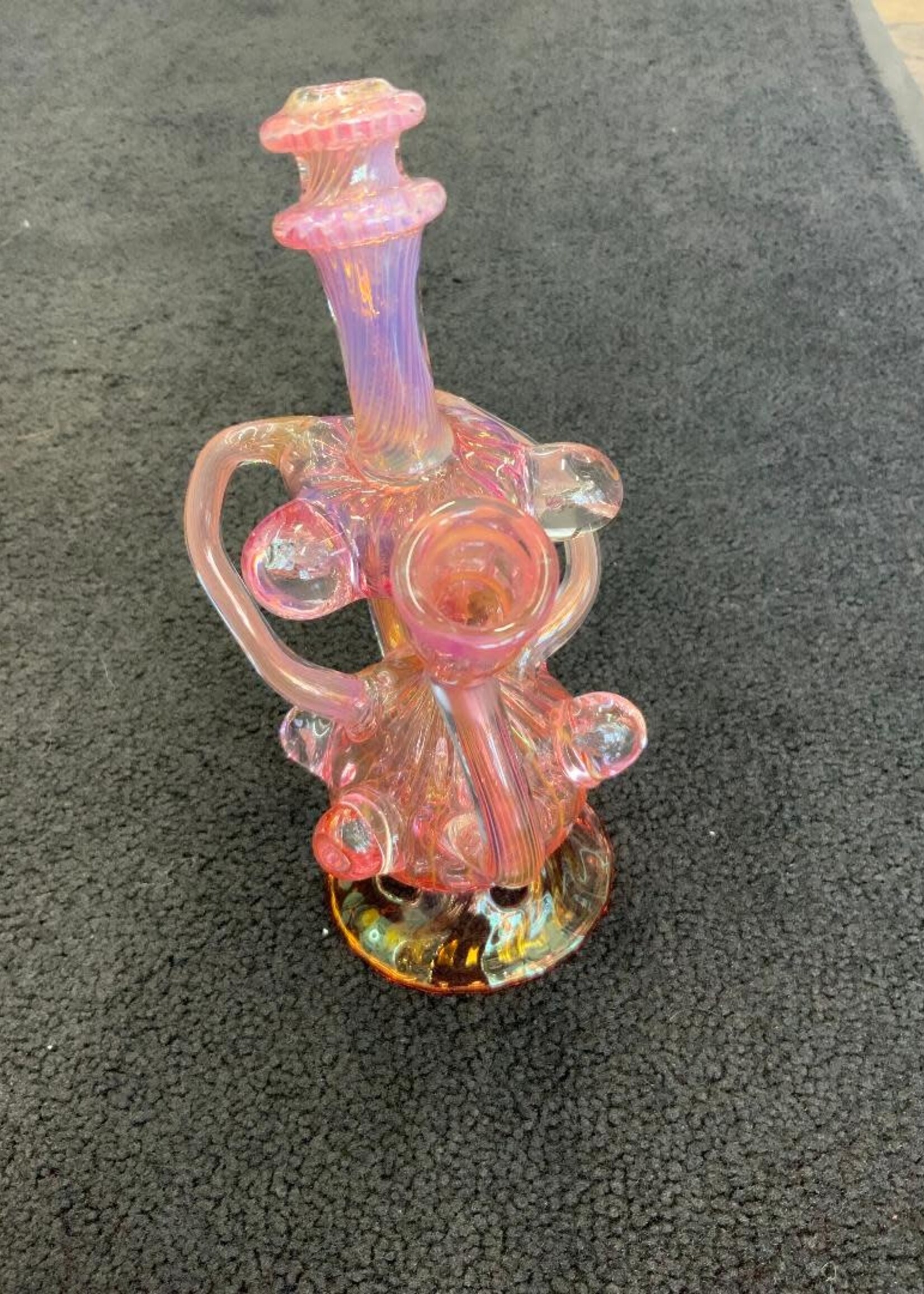 Kevin Beecher Kevin Beecher Silver Gold Fumed Recycler Waterpipe