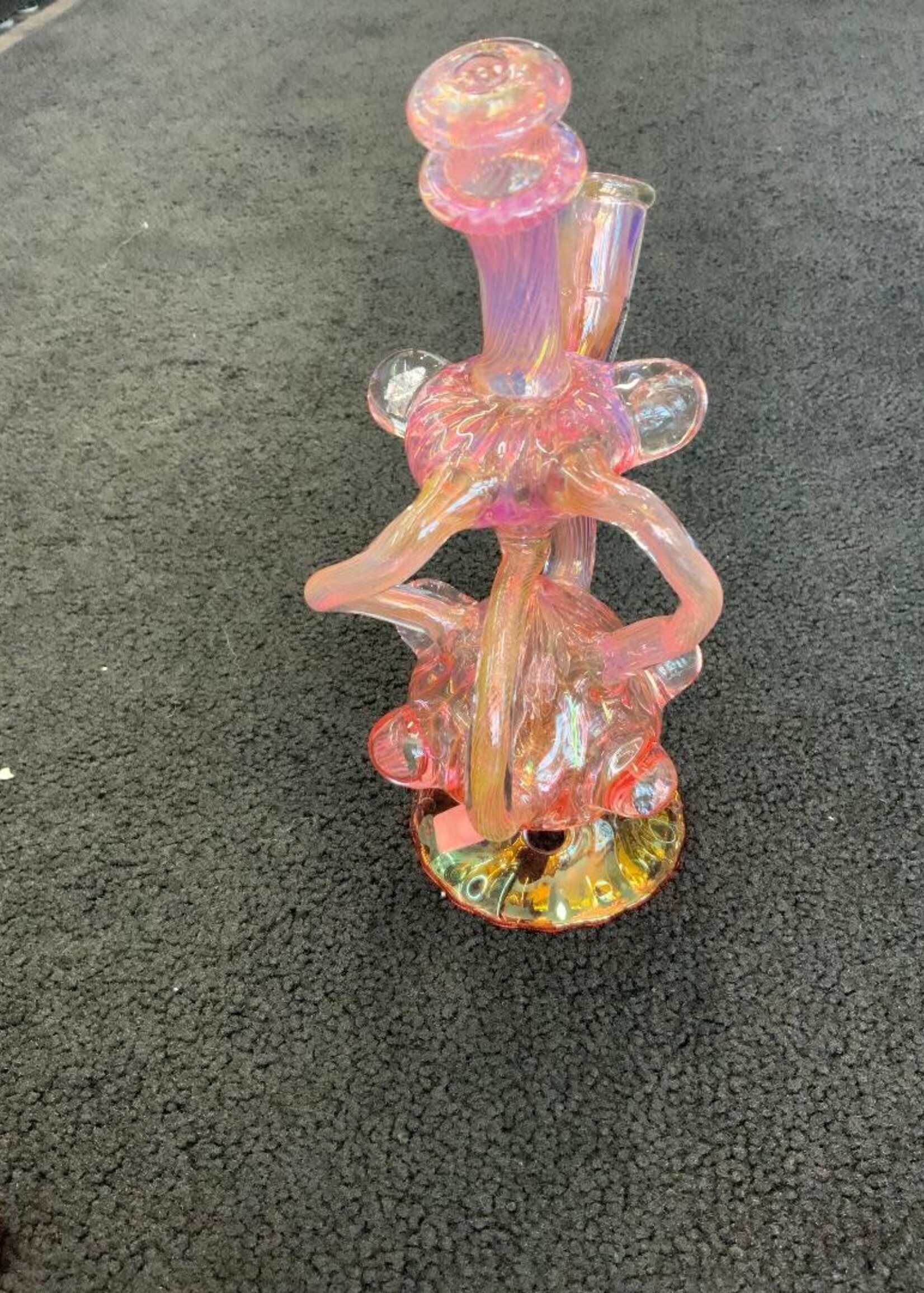 Kevin Beecher Kevin Beecher Silver Gold Fumed Recycler Waterpipe