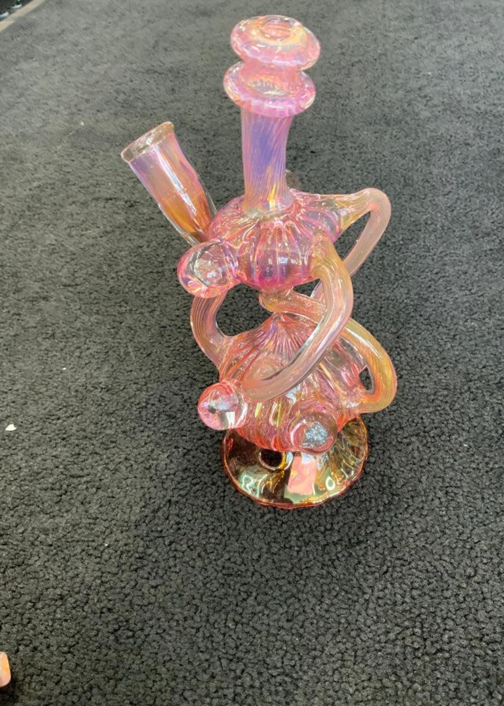 Kevin Beecher Kevin Beecher Silver Gold Fumed Recycler Waterpipe