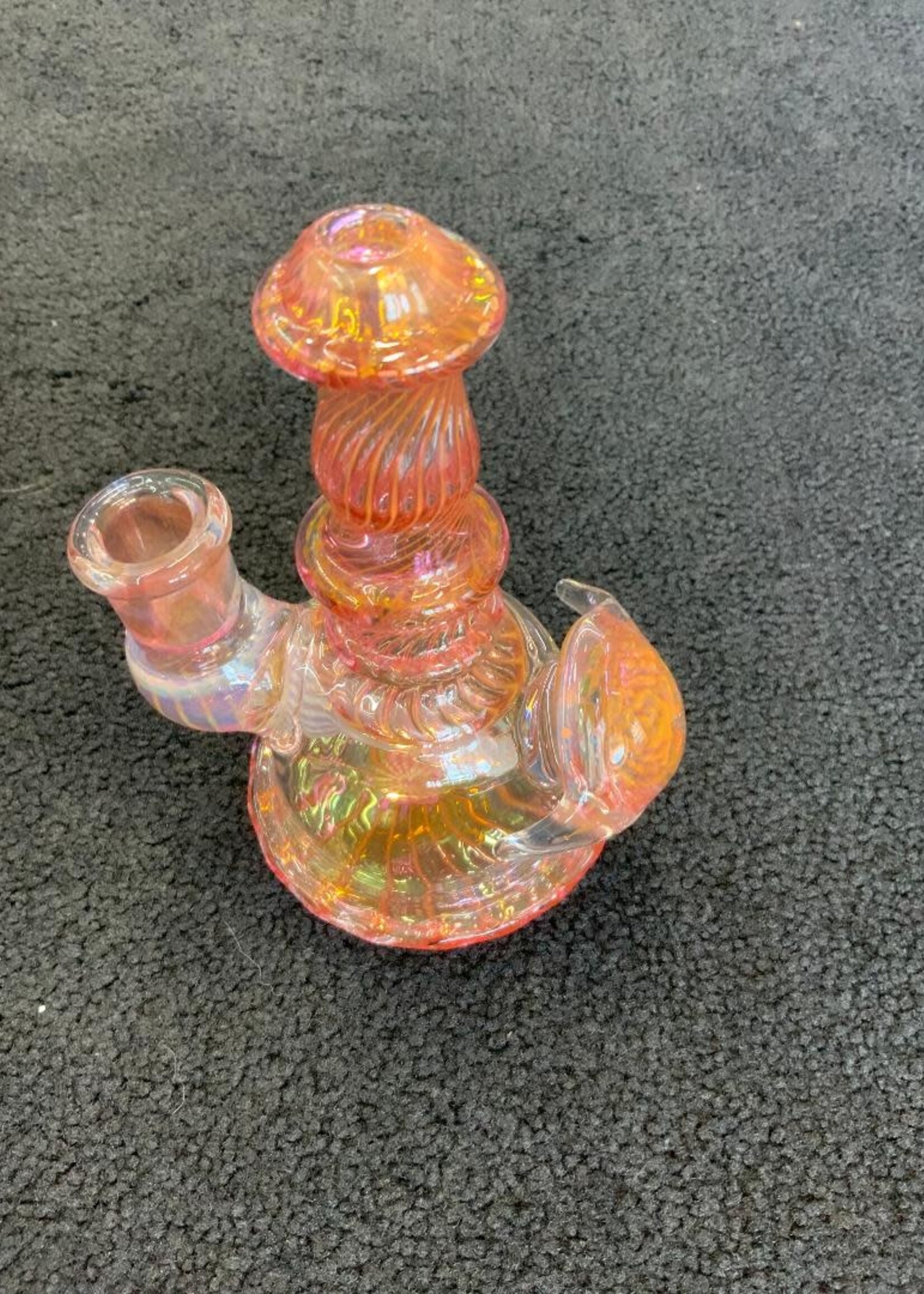 Kevin Beecher Kevin Beecher Silver Gold Fumed Mini Waterpipe