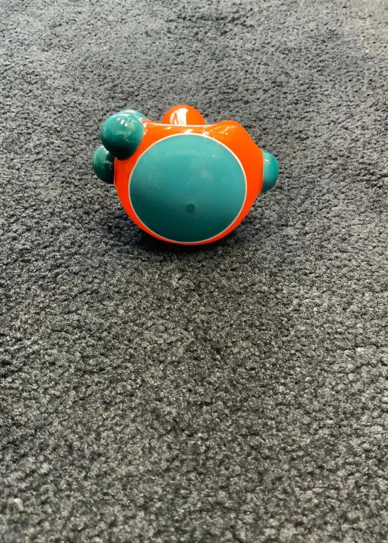 Punky Glass Punky Glass Orange/Teal Handpipe