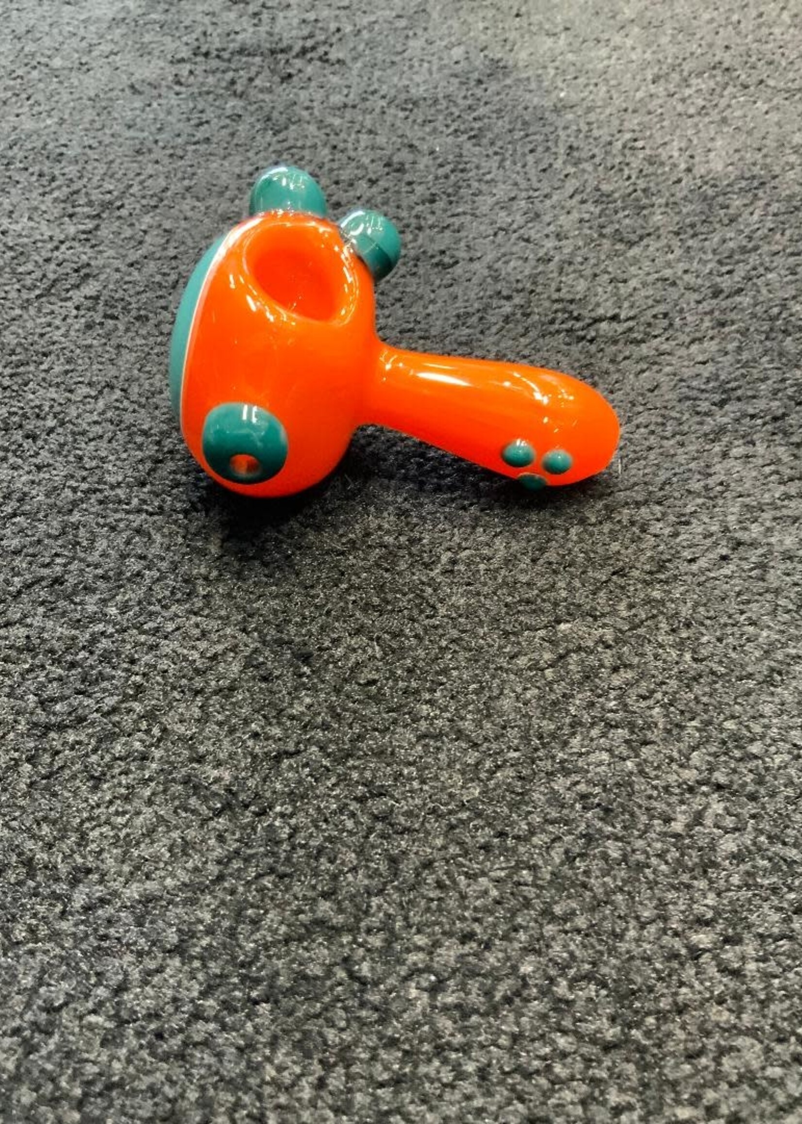 Punky Glass Punky Glass Orange/Teal Handpipe