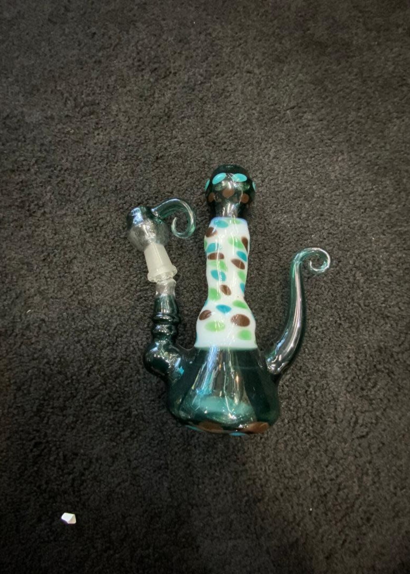 Polk A Dot Teal Naked Lady Waterpipe