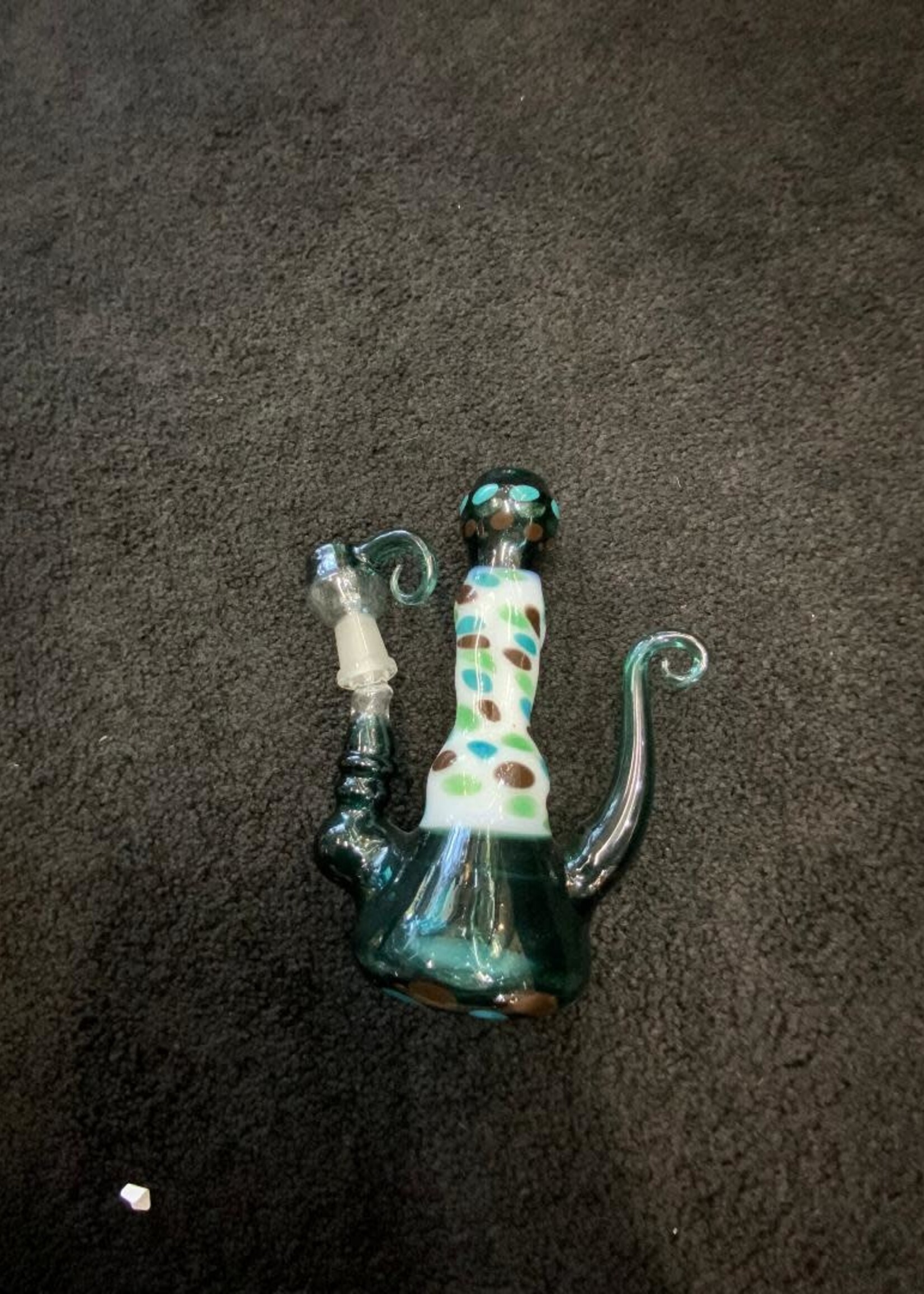 Polk A Dot Teal Naked Lady Waterpipe