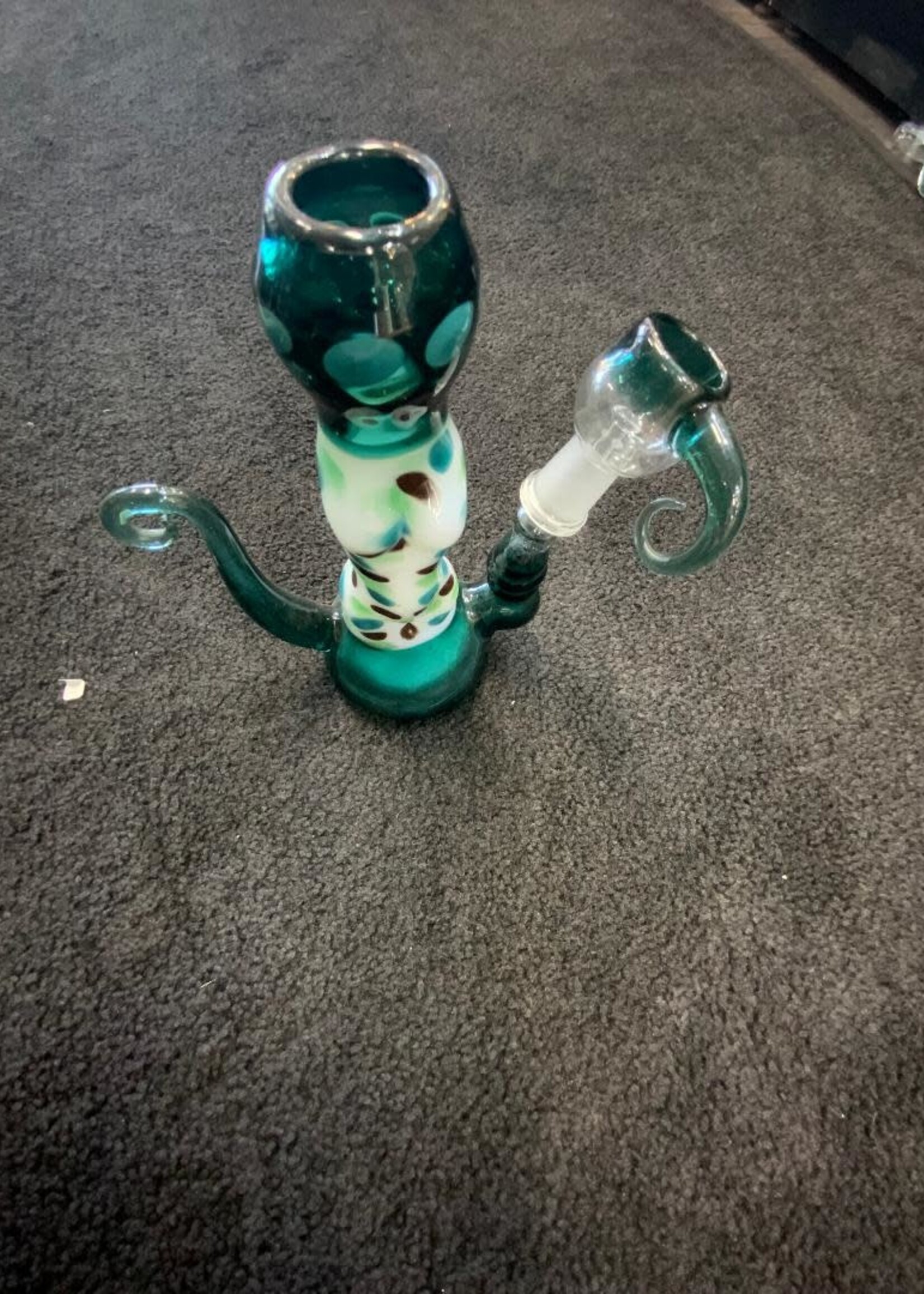 Polk A Dot Teal Naked Lady Waterpipe