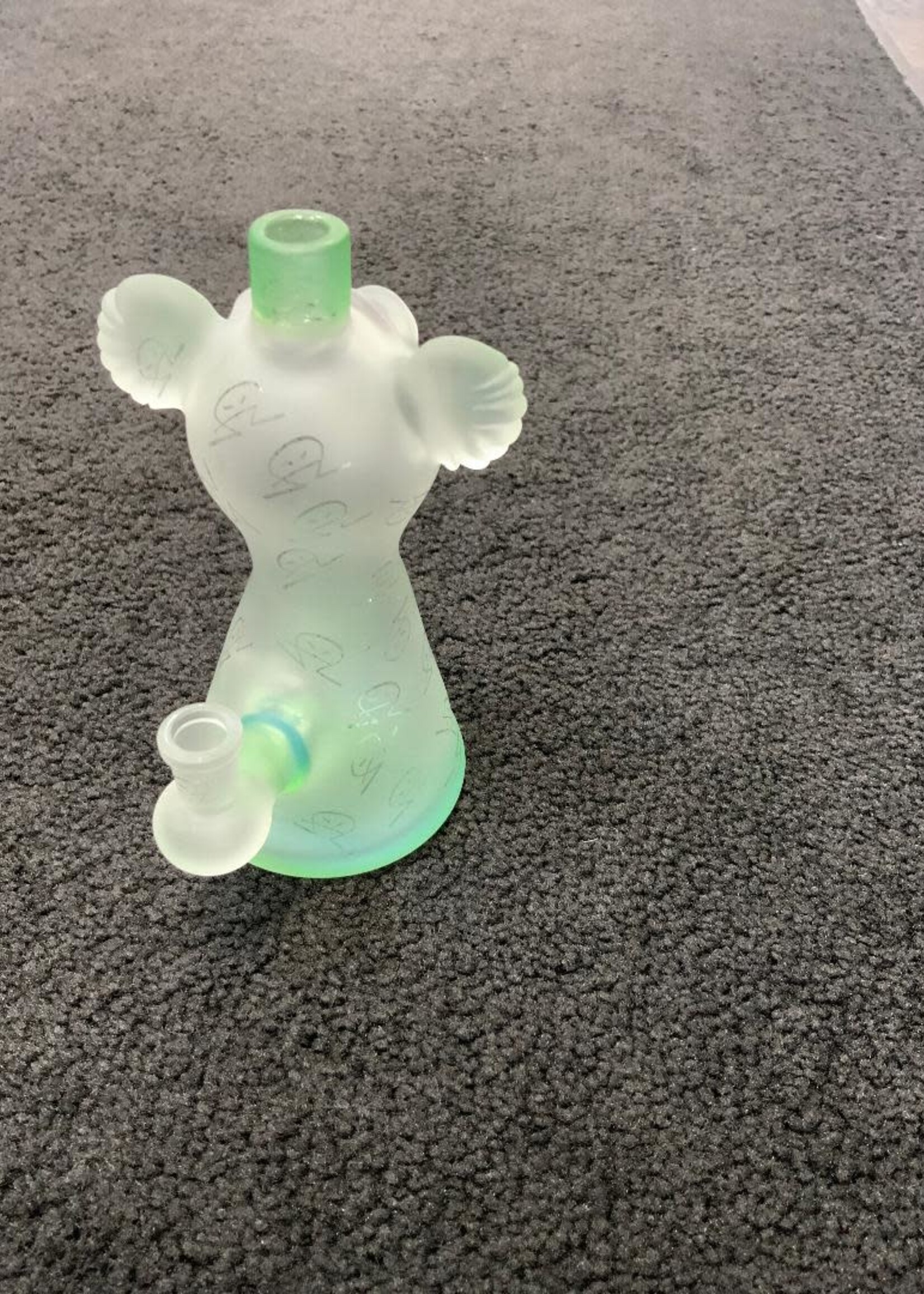 Aaron U Glass Aaron U Glass Sandblasted Koala Jammer Waterpipe