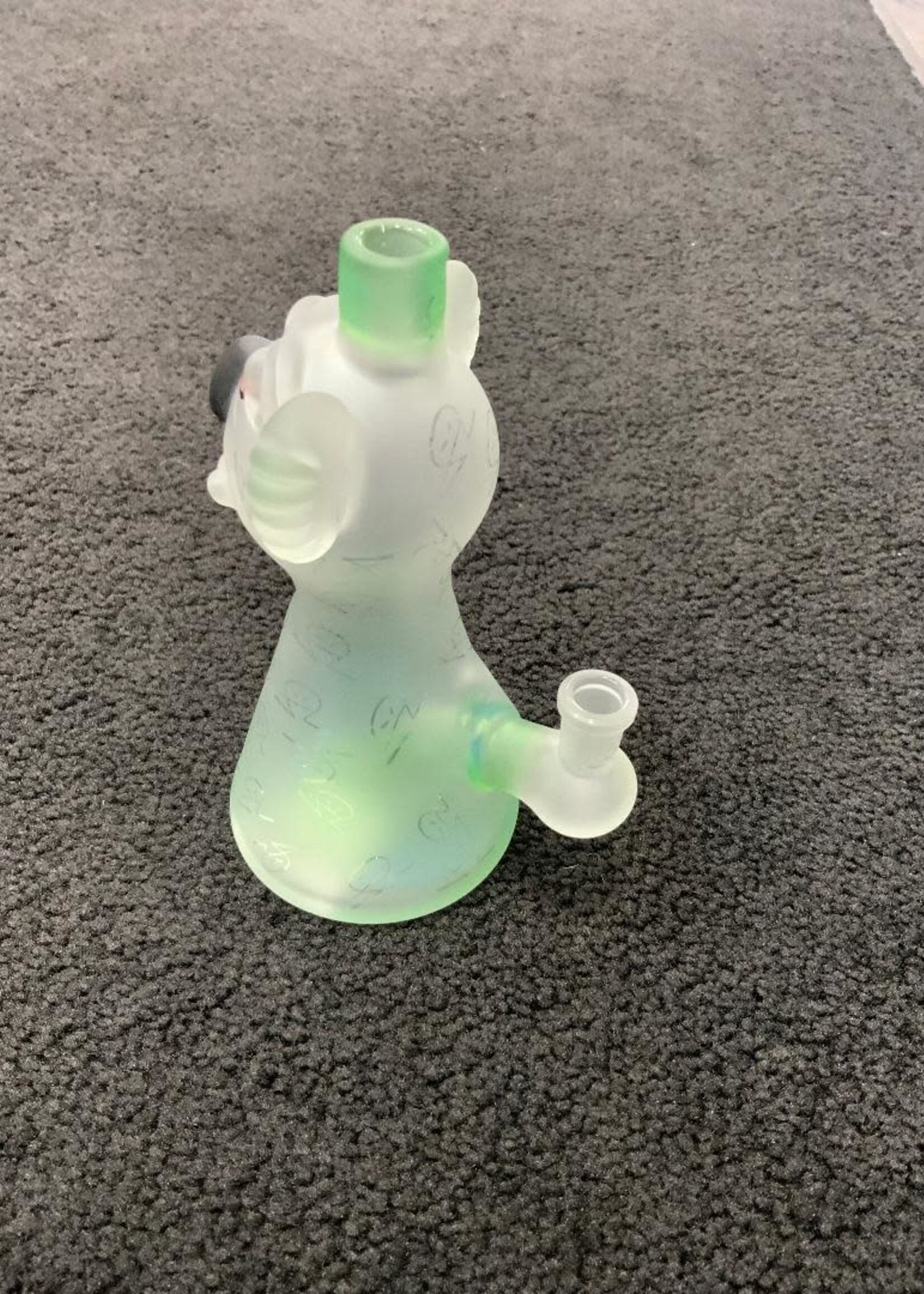 Aaron U Glass Aaron U Glass Sandblasted Koala Jammer Waterpipe