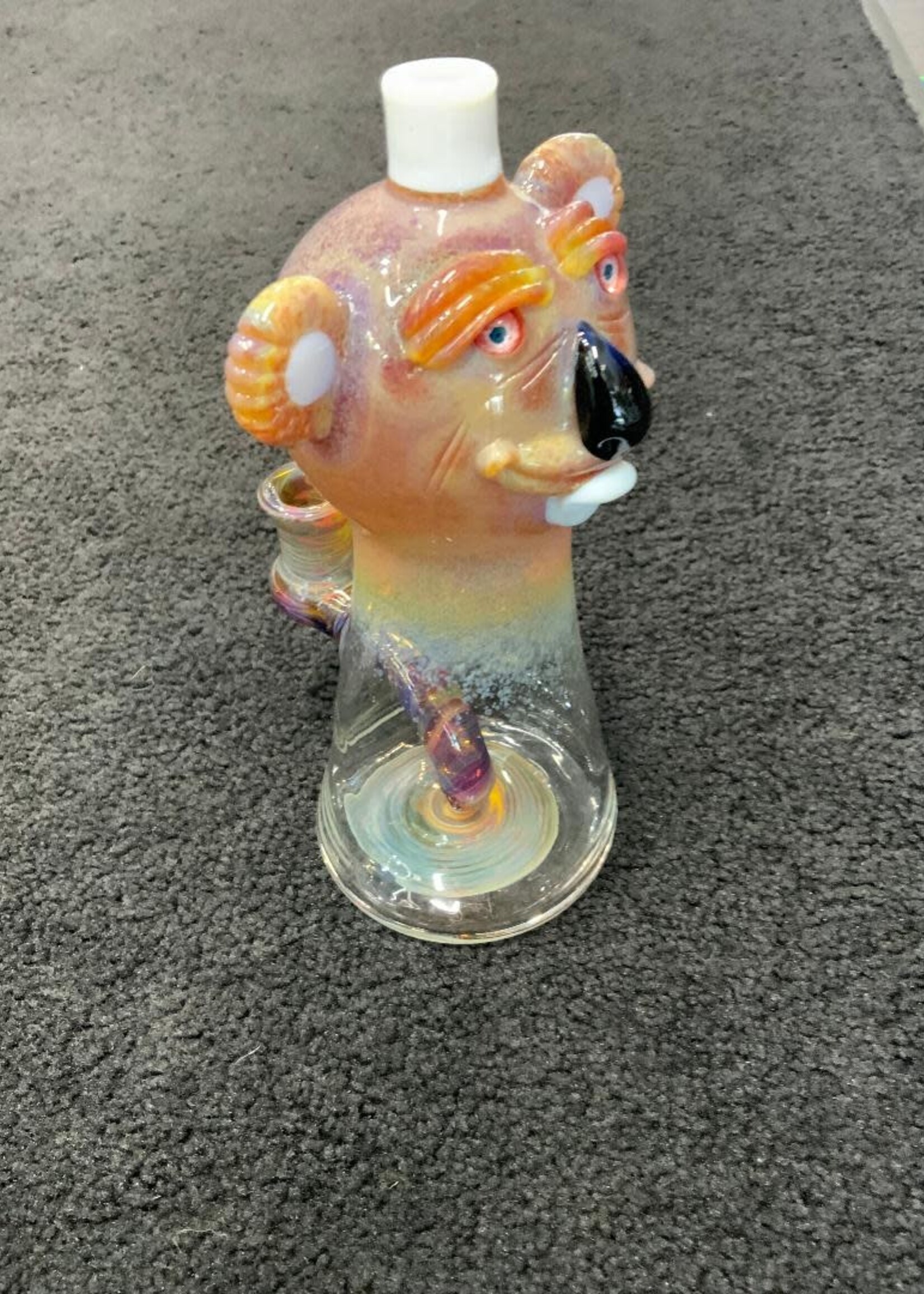 Aaron U Glass Aaron U Glass Large Brown Worked Koala Waterpipe