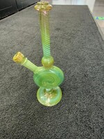 Griffin Glass Griffin Glass Green Swirl Lollipop Waterpipe