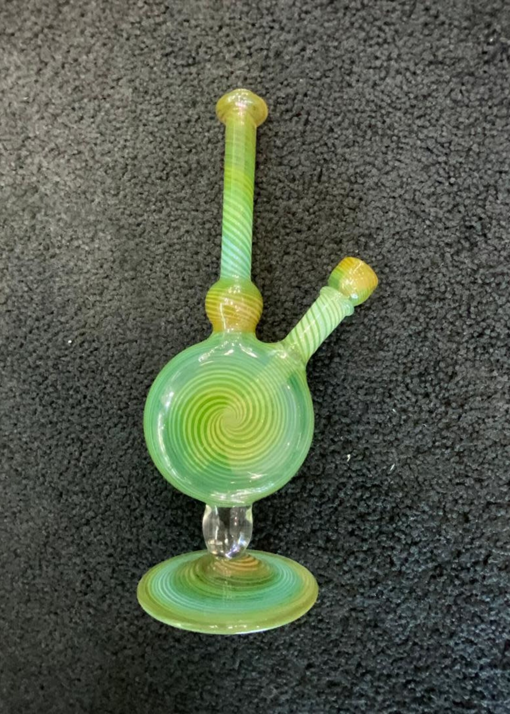 Griffin Glass Griffin Glass Green Swirl Lollipop Waterpipe