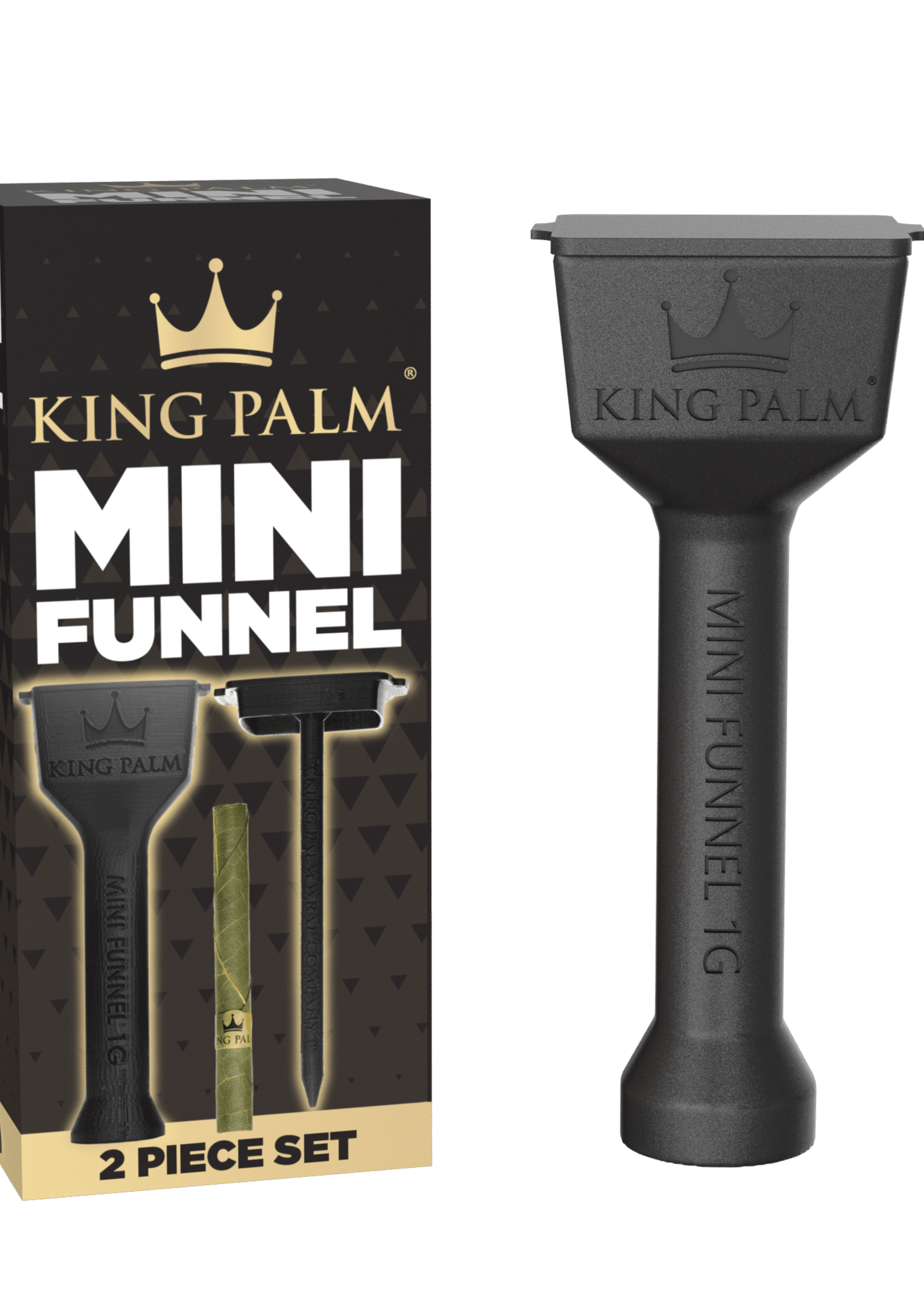 King Palm King Palm Mini Funnel Roll Packer 2pc Set