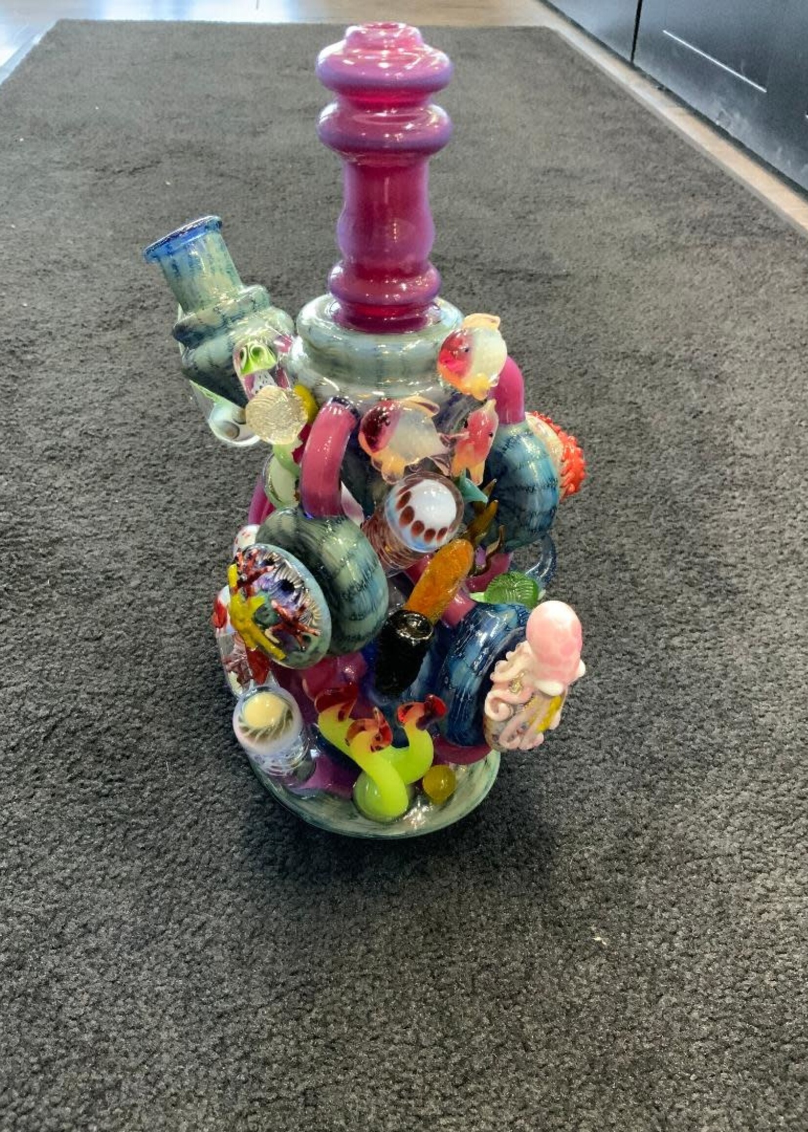 Kevin Beecher Kevin Beecher Collaboration Under The Sea XL UV Recycler Waterpipe W/Carb Cap