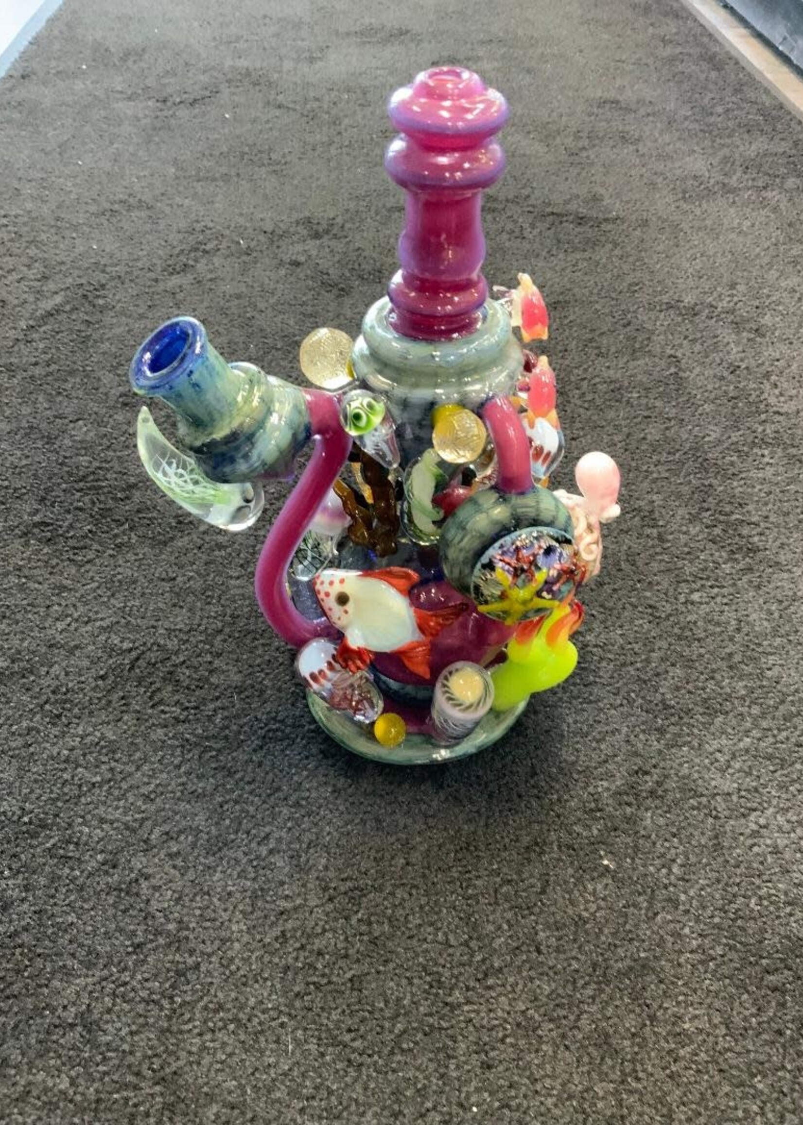 Kevin Beecher Kevin Beecher Collaboration Under The Sea XL UV Recycler Waterpipe W/Carb Cap