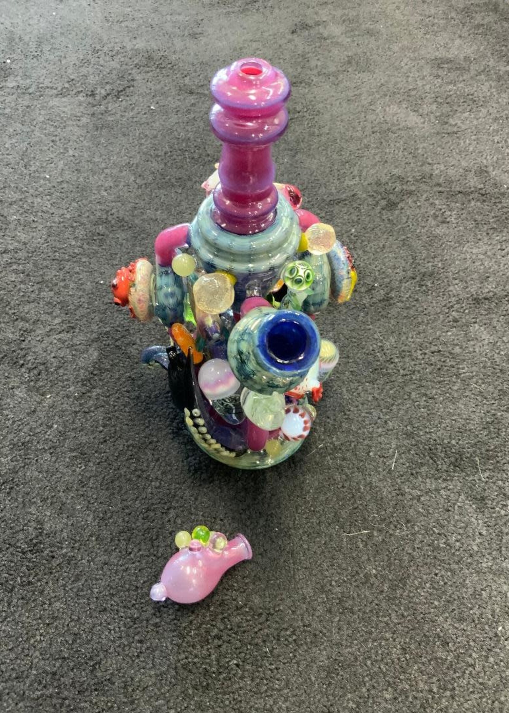 Kevin Beecher Kevin Beecher Collaboration Under The Sea XL UV Recycler Waterpipe W/Carb Cap