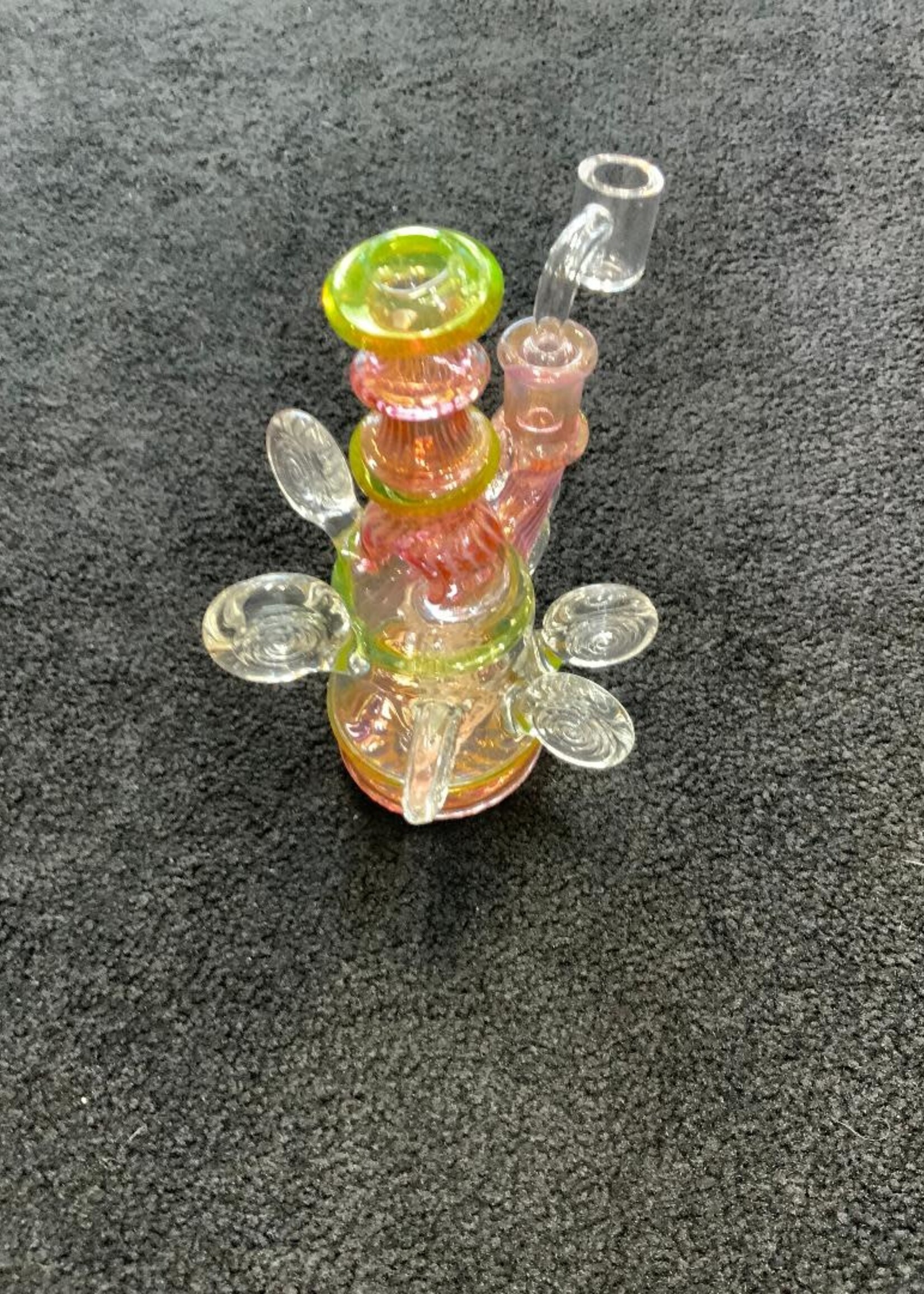 Kevin Beecher Kevin Beecher Collaboration UV Pink/Green Stamp Waterpipe