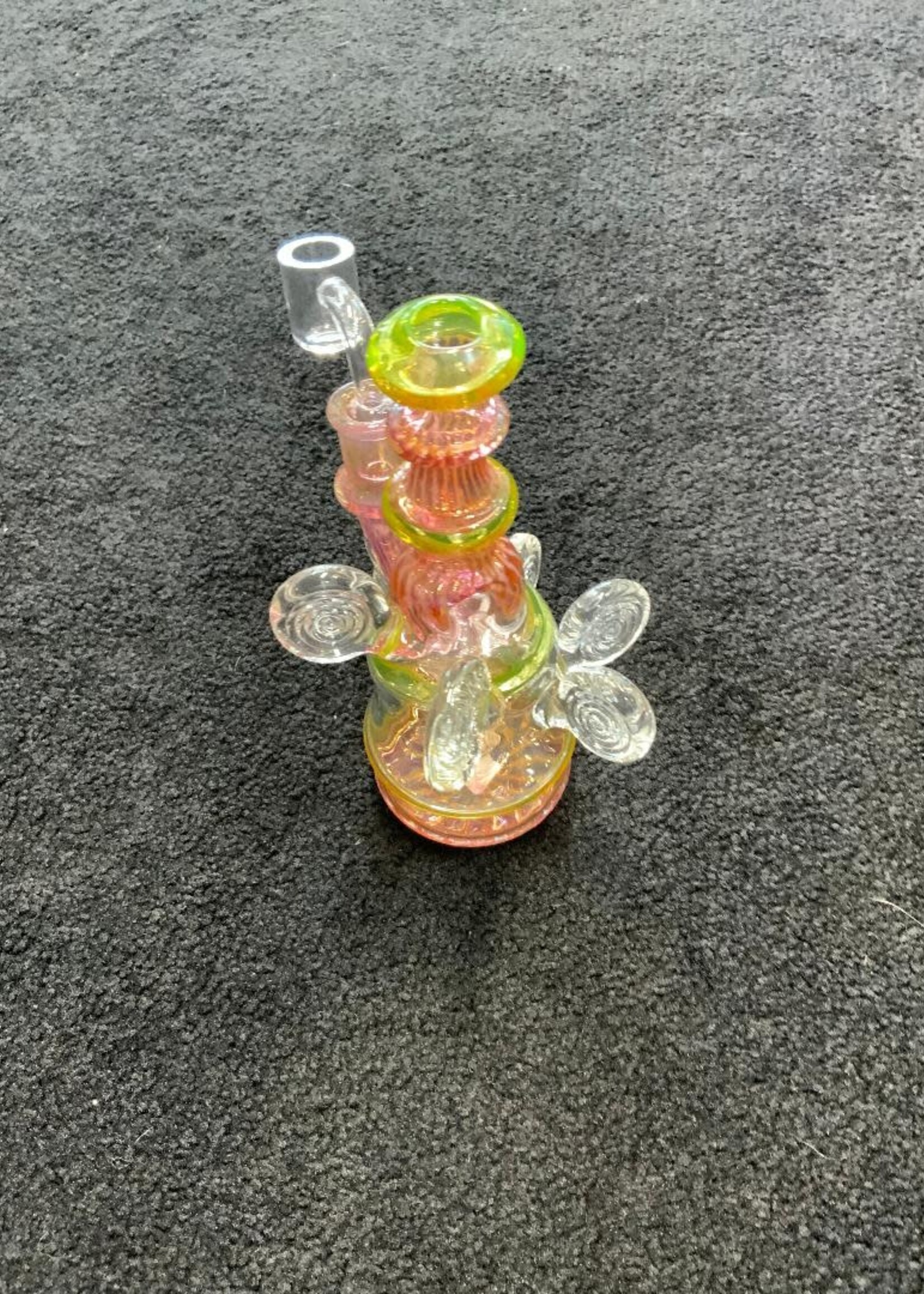 Kevin Beecher Kevin Beecher Collaboration UV Pink/Green Stamp Waterpipe