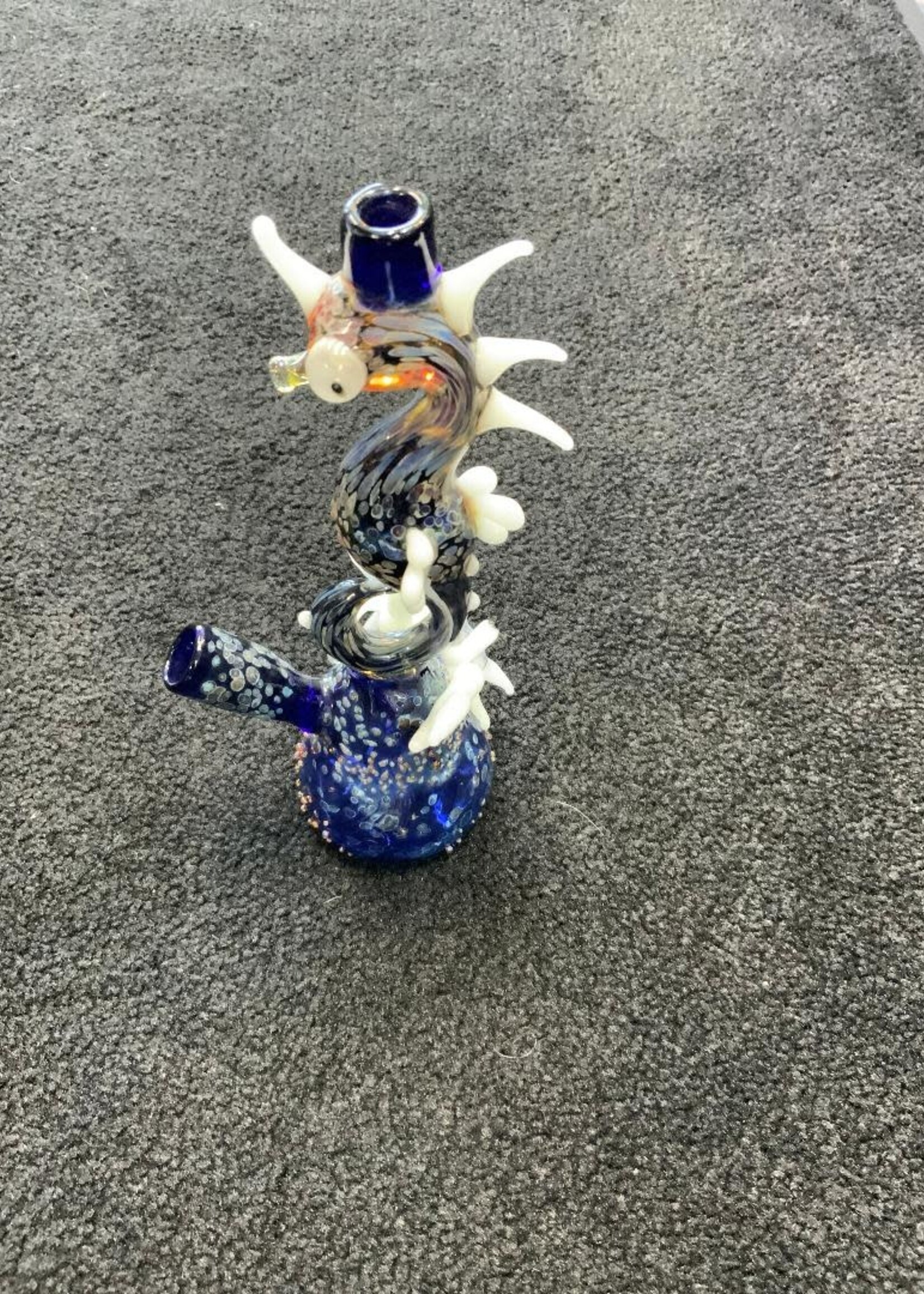 Arehart Glass Arehart Glass Glow Crab & Seahorse Waterpipe