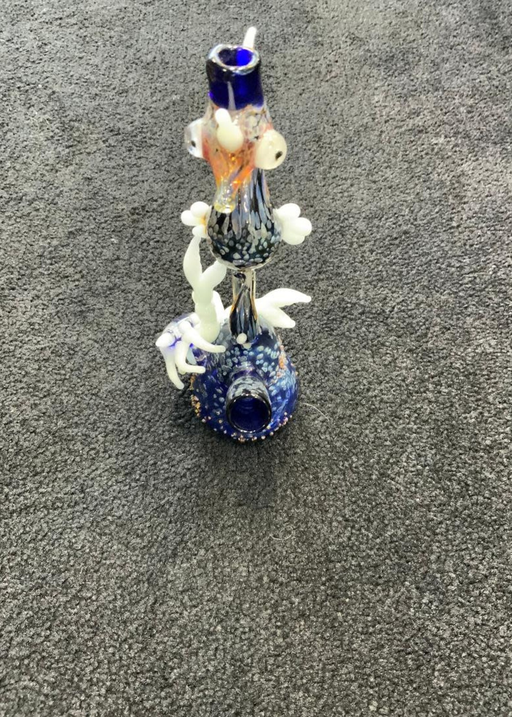 Arehart Glass Arehart Glass Glow Crab & Seahorse Waterpipe