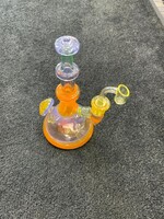 Griffin Glass Griffin Glass Orange Color Fade UV Waterpipe