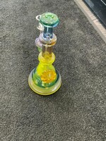 Griffin Glass Griffin Glass Green Color Fade UV Waterpipe