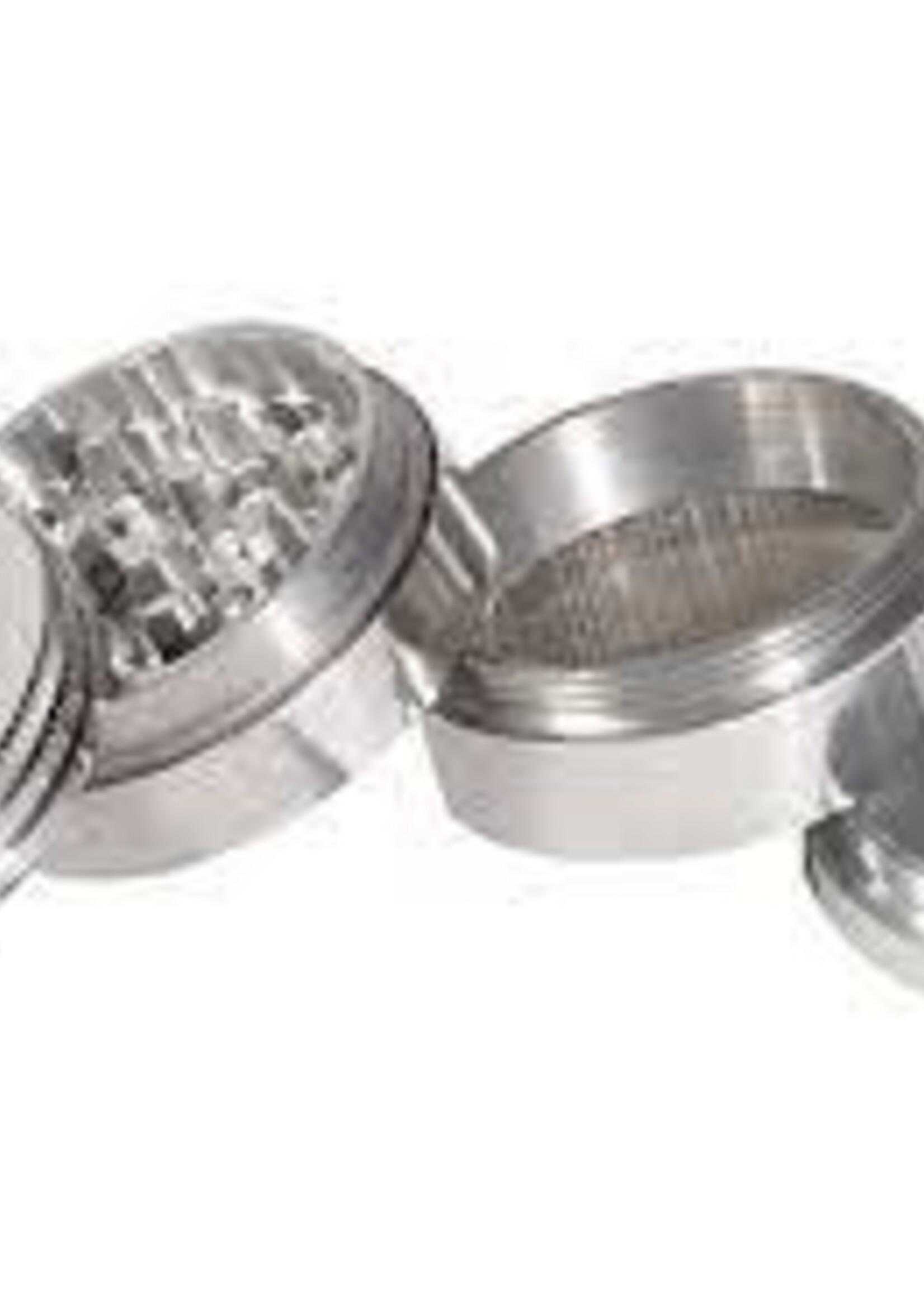EZ Grind EZ Grind 50mm 4 pc Silver Grinder