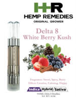 Hemp Remedies Hemp Remedies Delta 8 1g Cart White Berry Kush   Indica