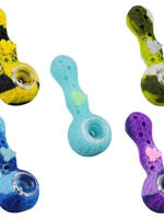 Silicone Bee Hand Pipe - 4.15" / Colors Vary