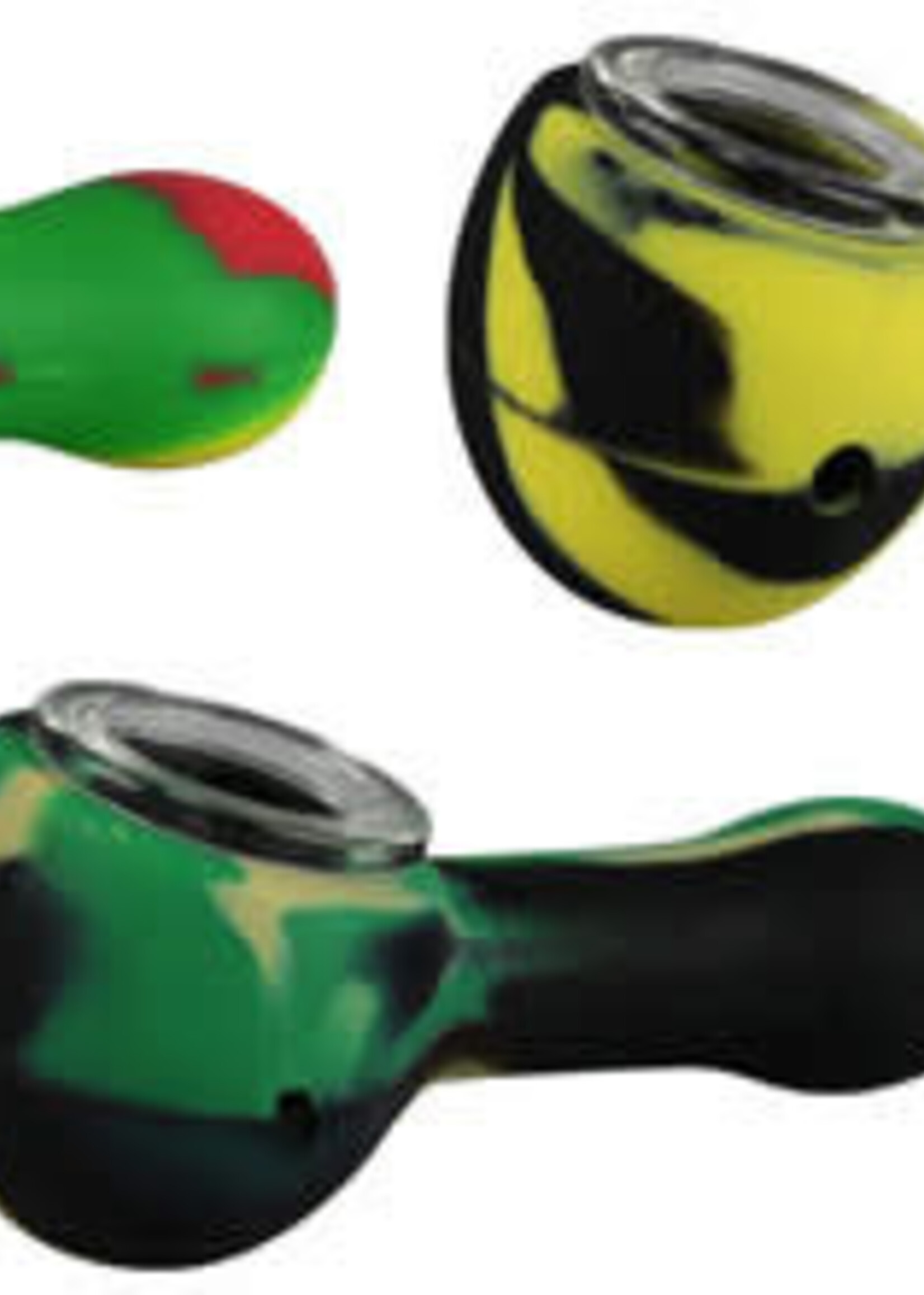 Silicone Hand Pipe 3" Colors Vary