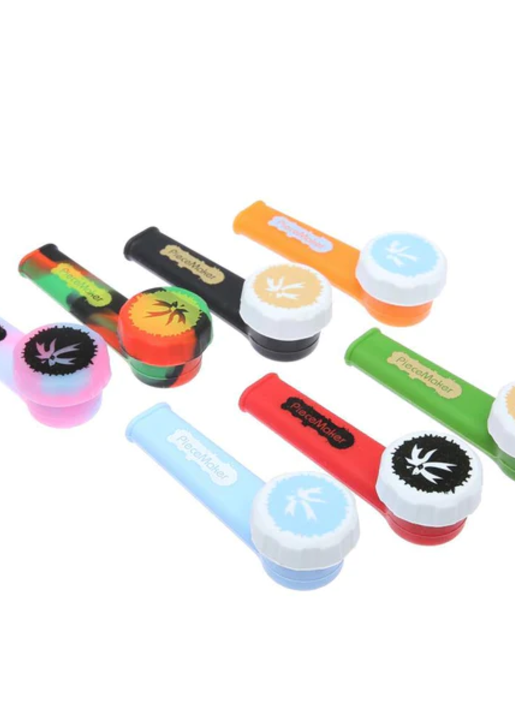 Piecemaker PieceMaker Karma Silicone Pipe 3.5" Colors Vary
