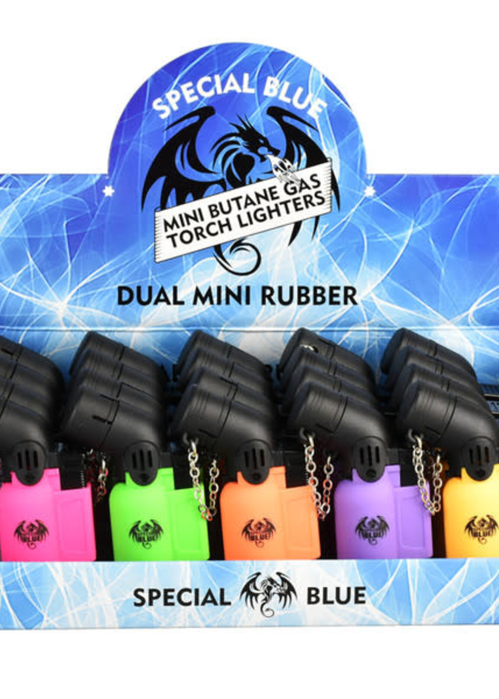 Special Blue Special Blue Mini Rubber Torch Lighter 3.2" Assorted Colors
