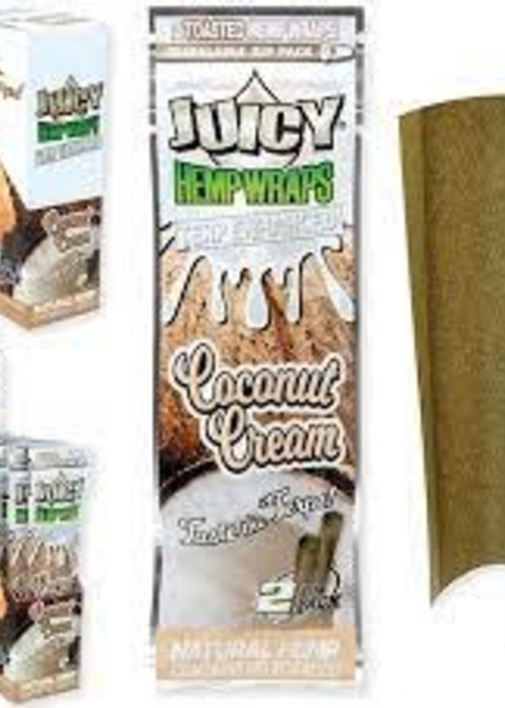 Juicy Jay Juicy Terp Enhanced Hemp Wraps - 2pk Coconut Cream