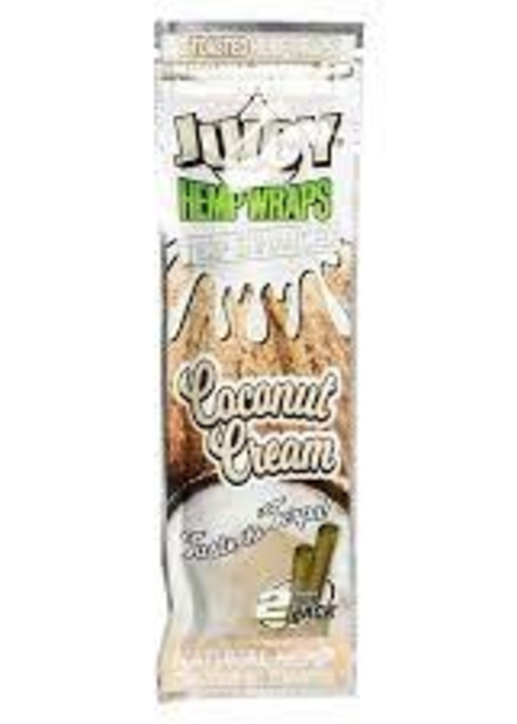 Juicy Jay Juicy Terp Enhanced Hemp Wraps - 2pk Coconut Cream