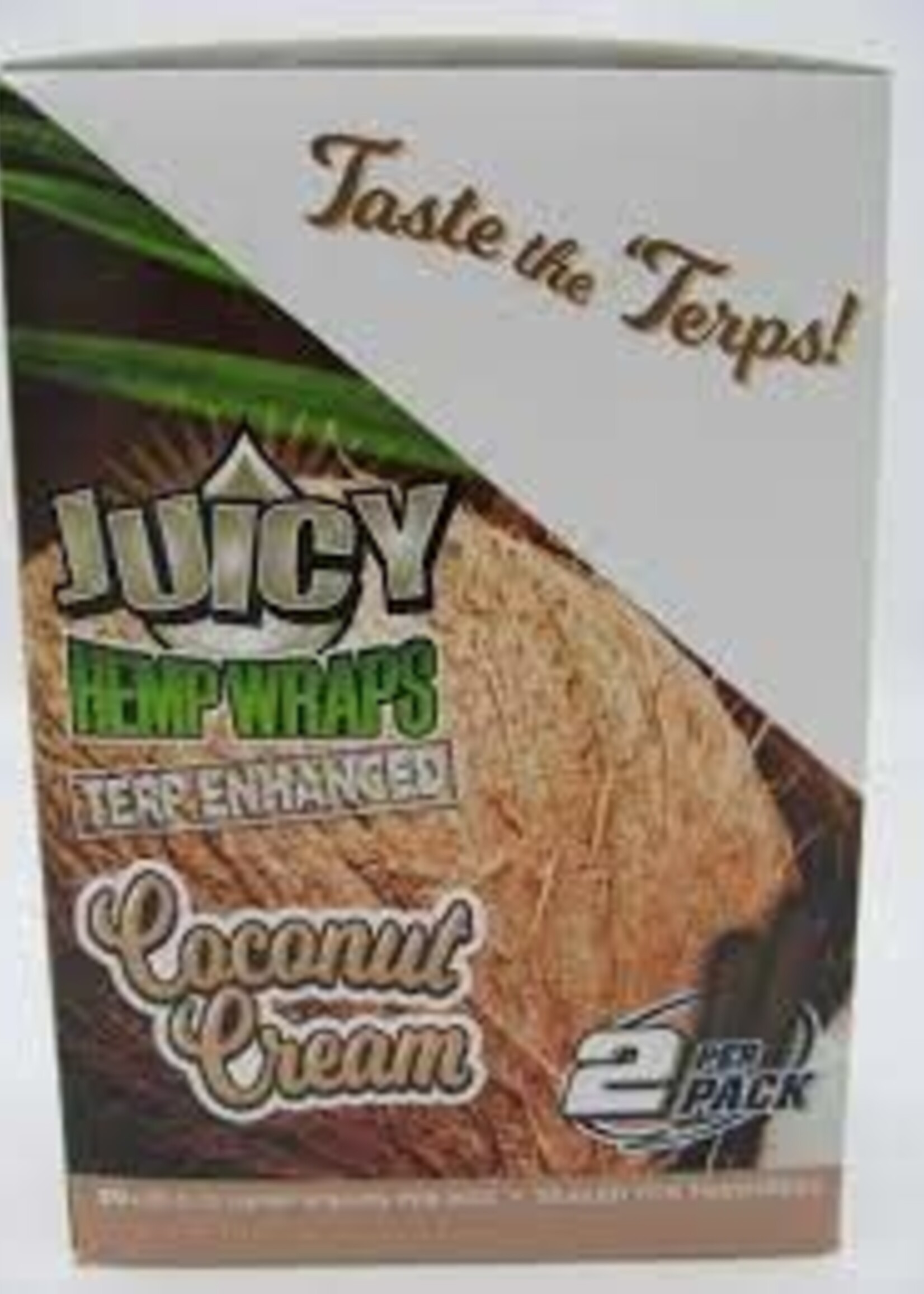 Juicy Jay Juicy Terp Enhanced Hemp Wraps - 2pk Coconut Cream