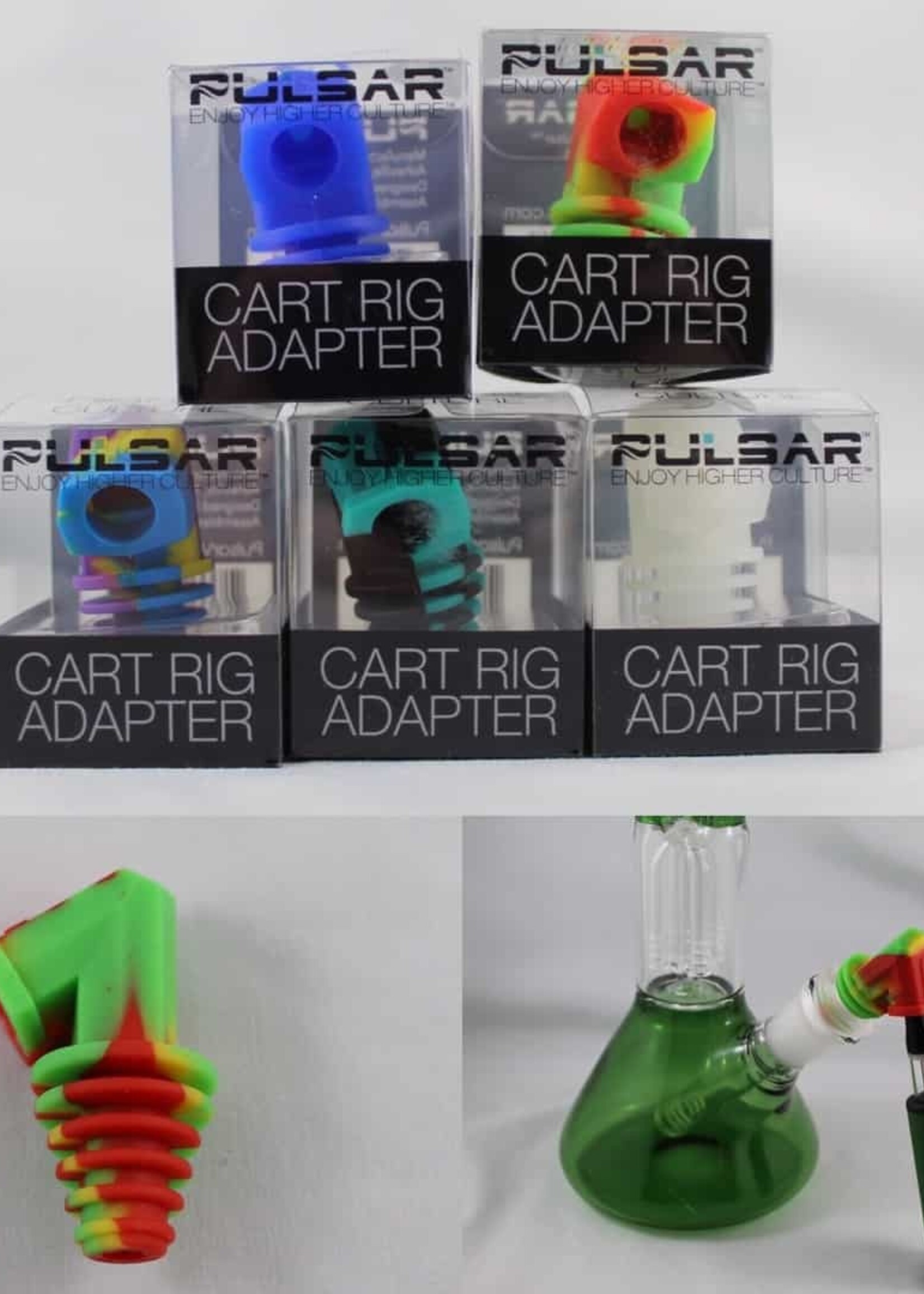 Pulsar Pulsar Silicone Cart Rig Adapter Assorted Colors
