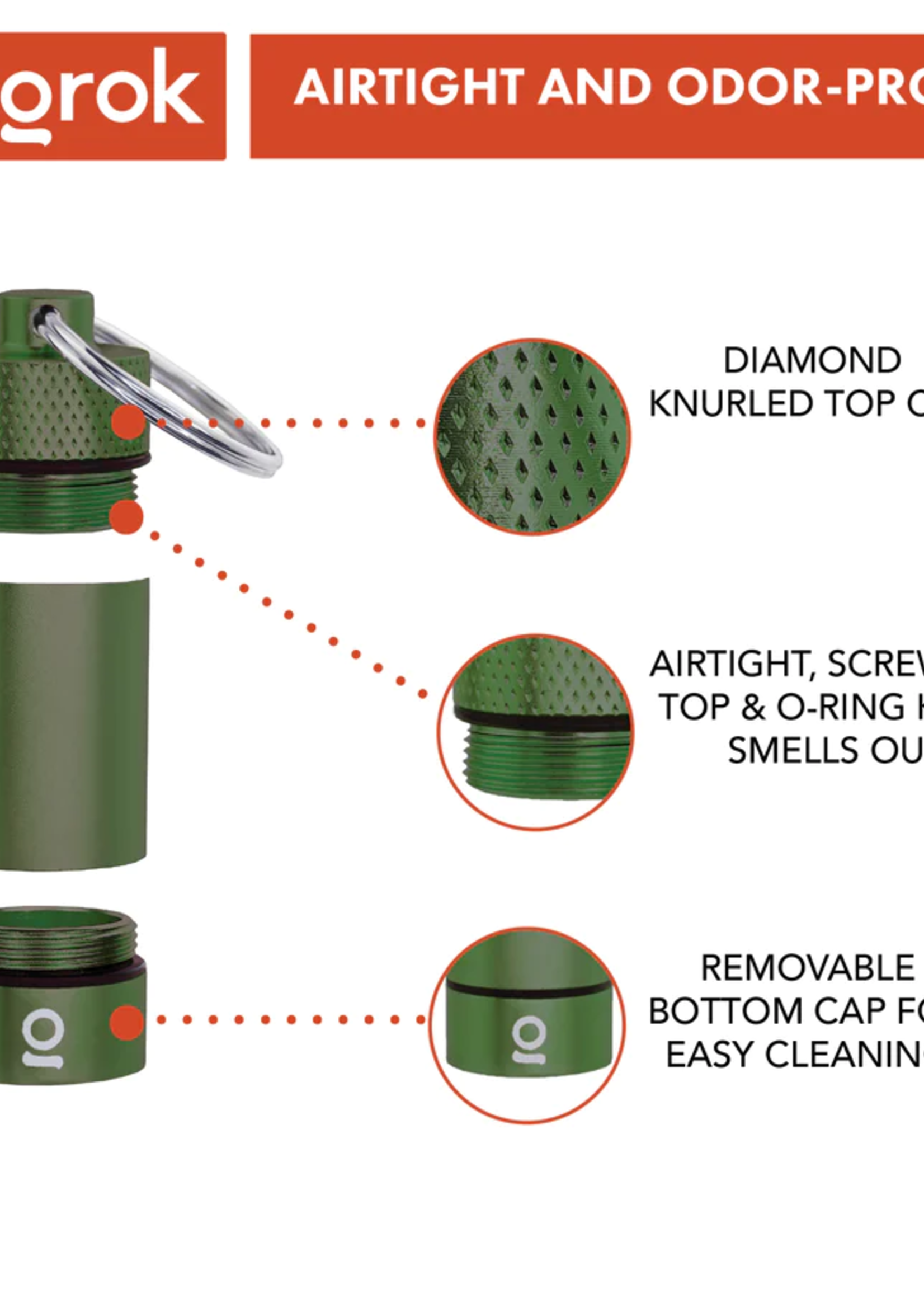 ongrok ongrok Storage Key Chain Black