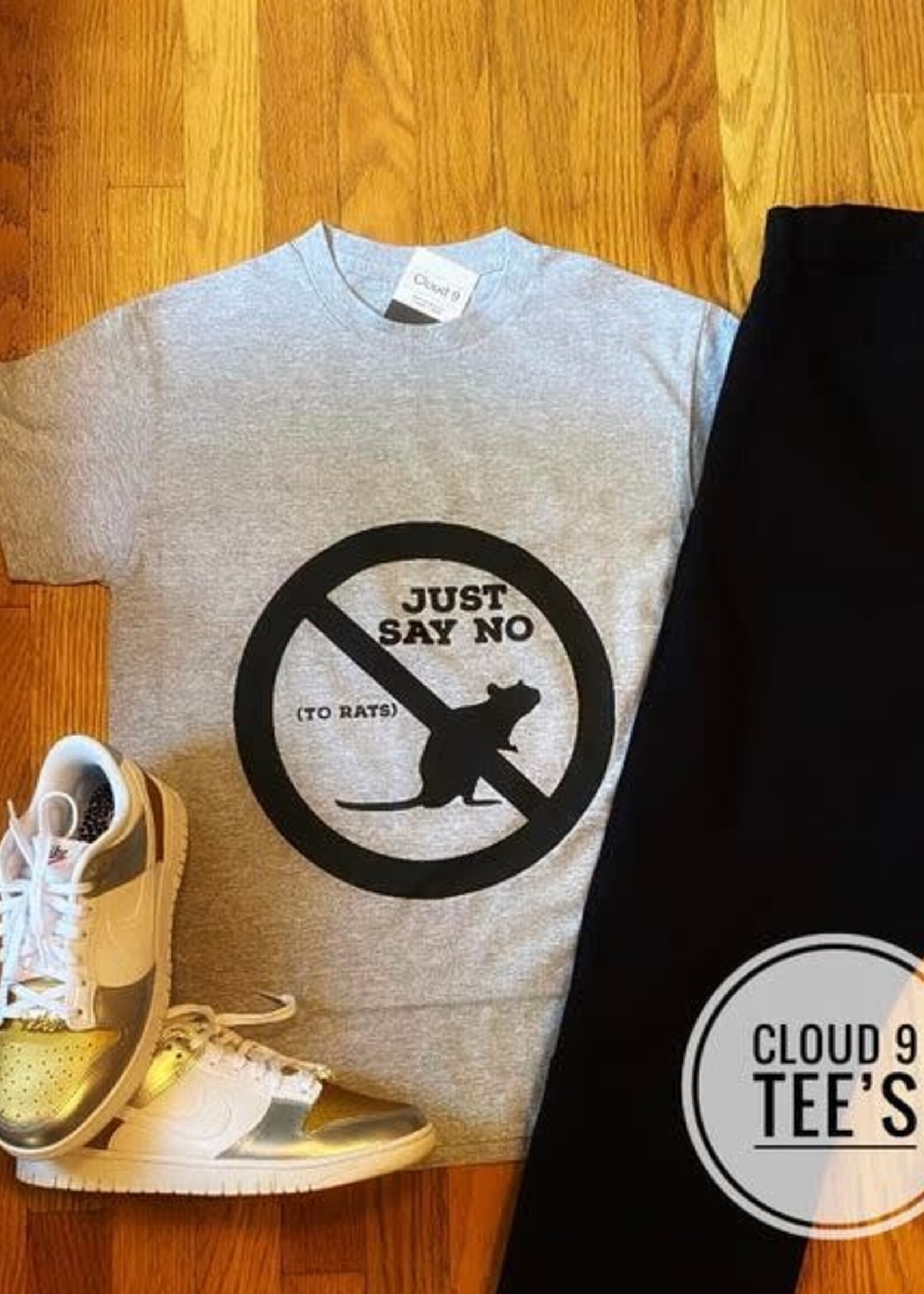 Cloud 9 Cloud 9 Say No To Rats T shirt