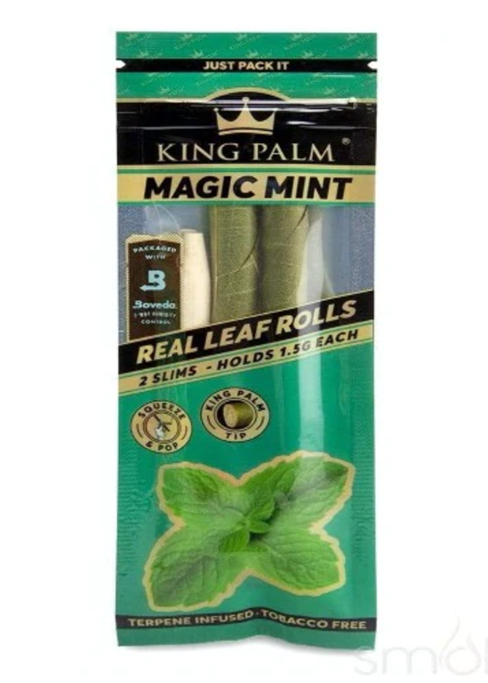 King Palm King Palm 2pk Slim 1.5 gram Magic Mint