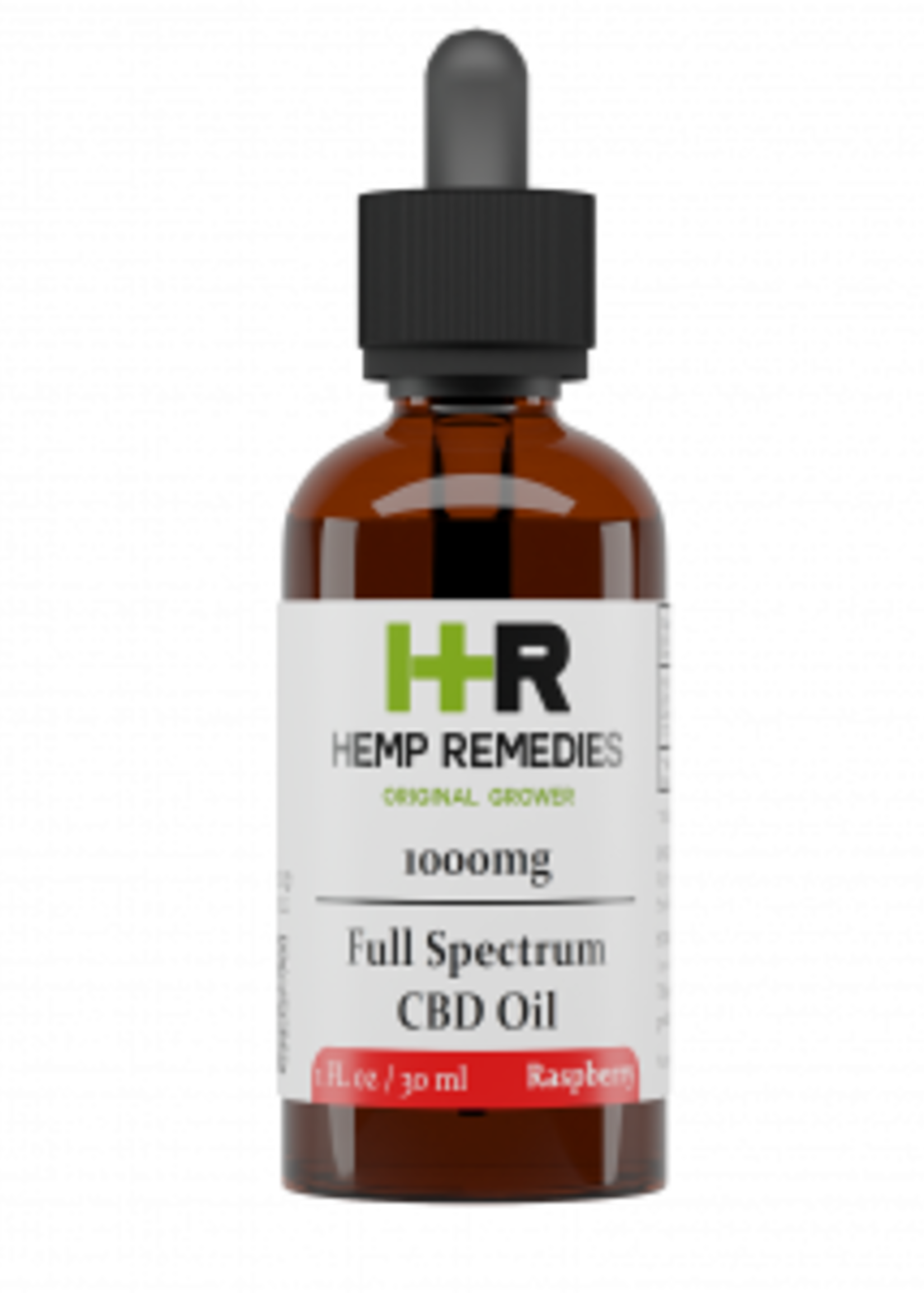 Hemp Remedies Hemp Remedies 1000mg Full Spectrum CBD Oil Raspberry