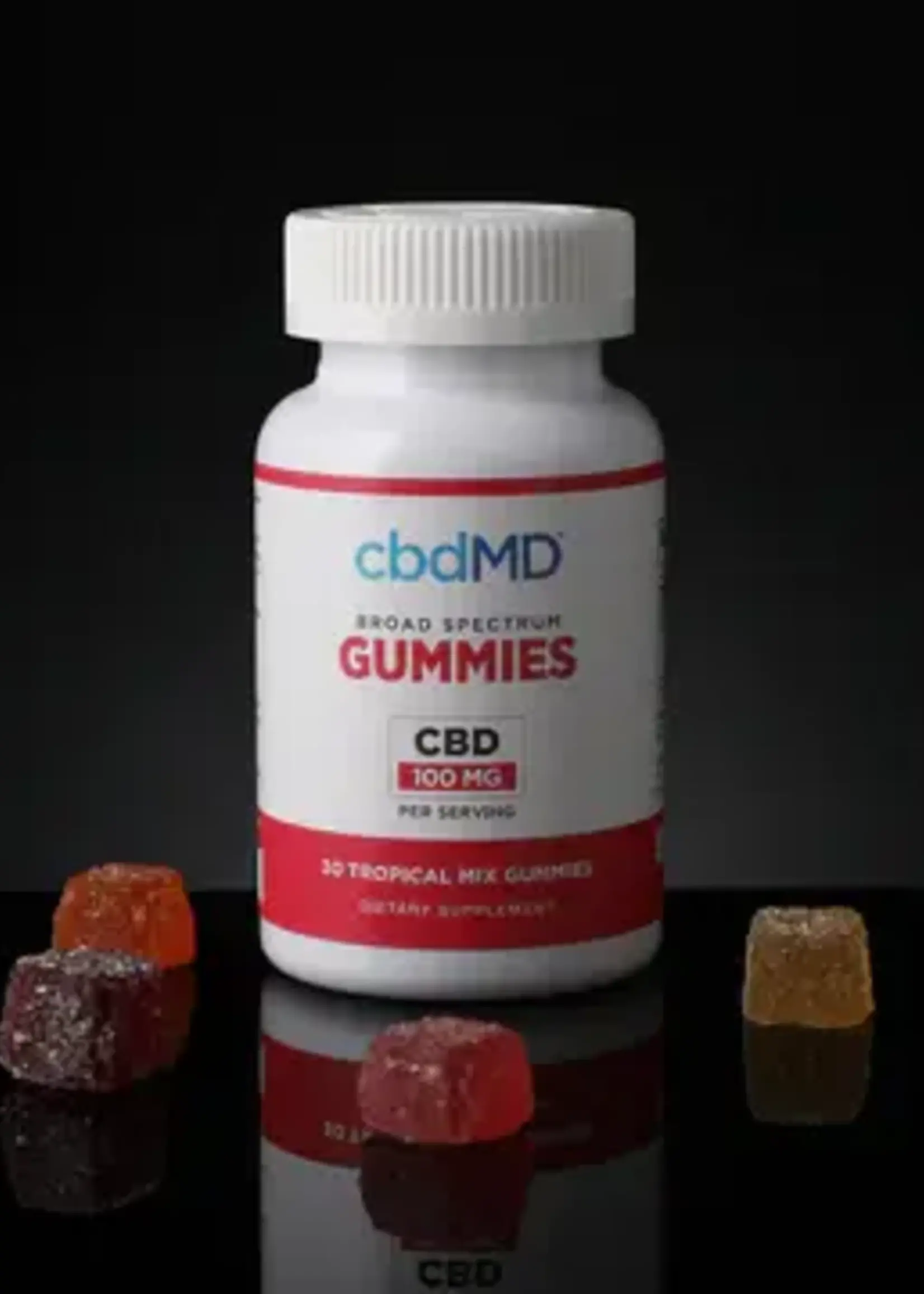 CBDMD CBDMD BROAD SPECTRUM - TROPICAL MIX - 30 COUNT - 100 MG EACH GUMMIES