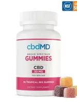 CBDMD CBDMD BROAD SPECTRUM - TROPICAL MIX - 30 COUNT - 50 MG EACH GUMMIES