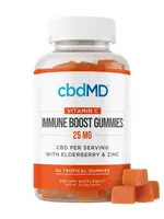 CBDMD CBDMD IMMUNITY GUMMIES BROAD SPECTRUM - ORANGE - 25MG  EACH- 60 CT