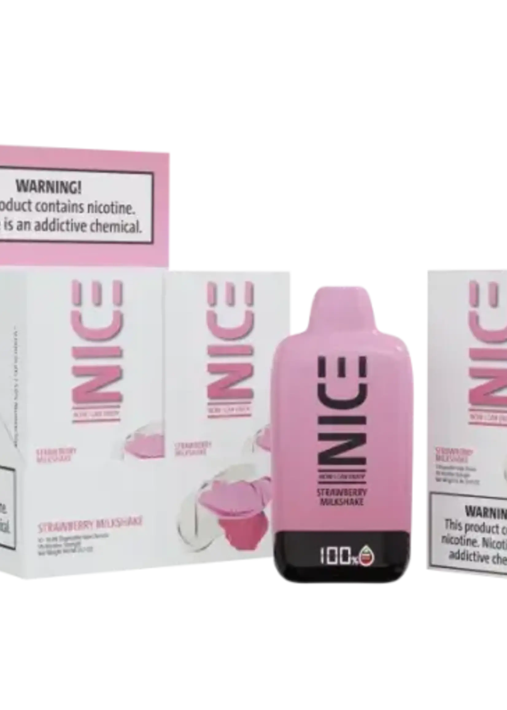 NICE NICE Disposable Vape 9000p Strawberry Milkshake