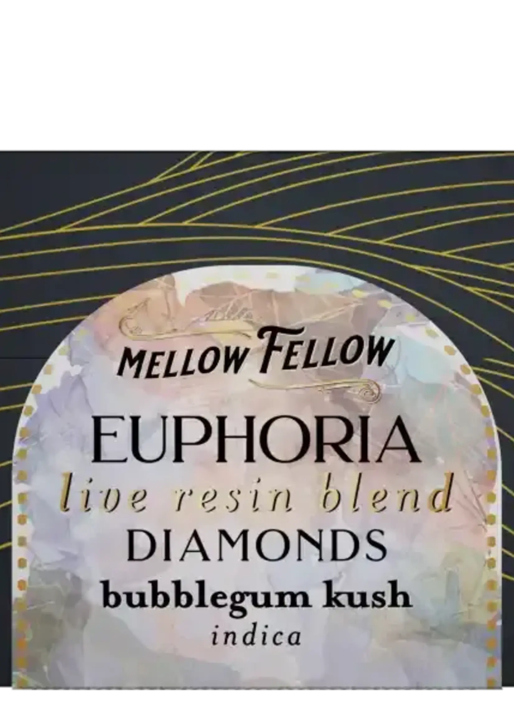 Mellow Fellow Mellow Fellow - Live Resin - Diamonds - 2g - Euphoria Blend - Bubblegum Kush (Indica)