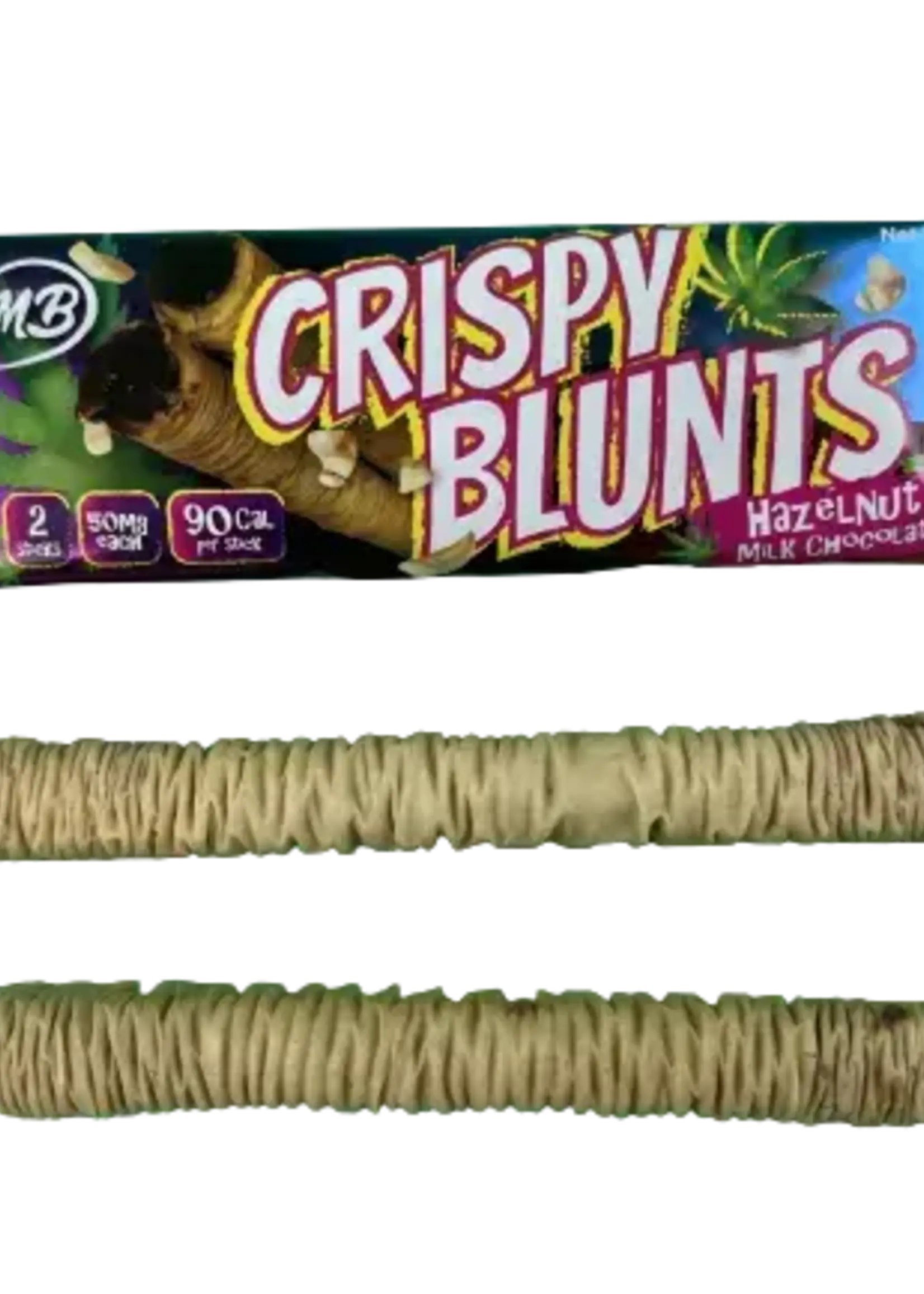Crispy Blunts Crispy Blunts D8 100mg Edibles 10 Bags (2pc @ 50mg) Hazelnut Milk Chocolate