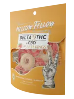 Mellow Fellow Mellow Fellow D9 800mg Edibles Peach Rings 20pc 40mg each