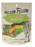 Mellow Fellow Mellow Fellow - Edibles - 500mg - Delta 8 - Sour Fellows - 20 ct